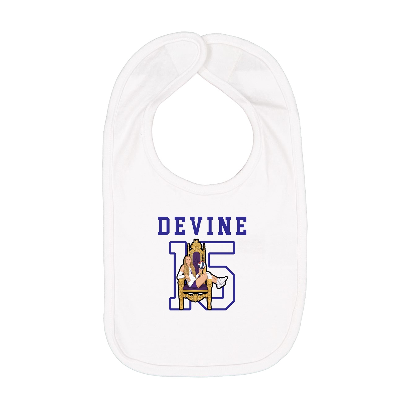 Infant Bib — Shirsey in White