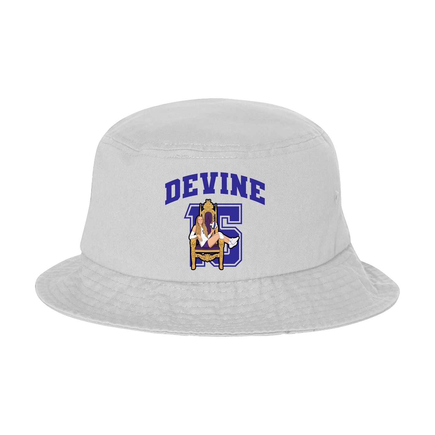 Bucket Cap — Number in White