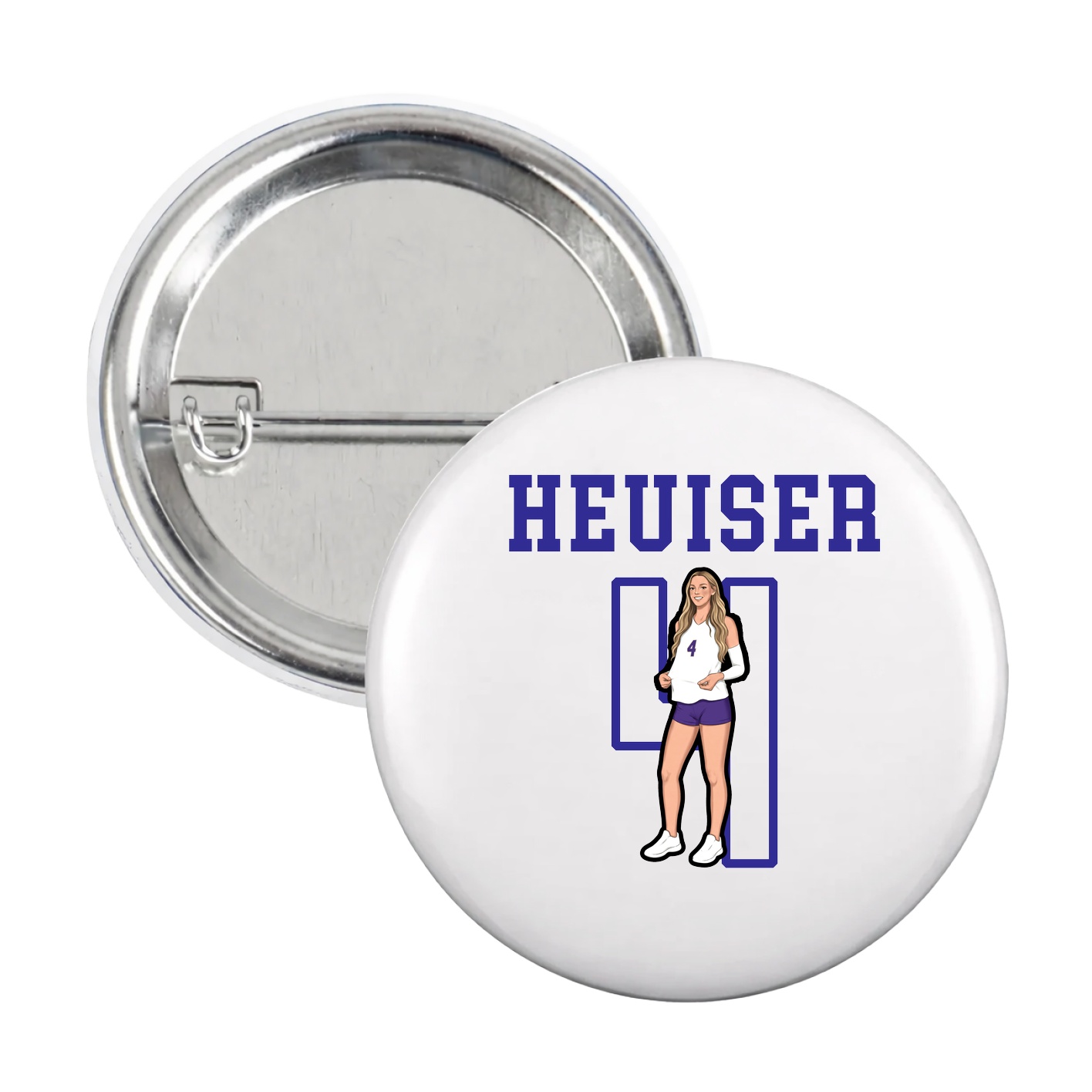 Game Day Button — Shirsey in White