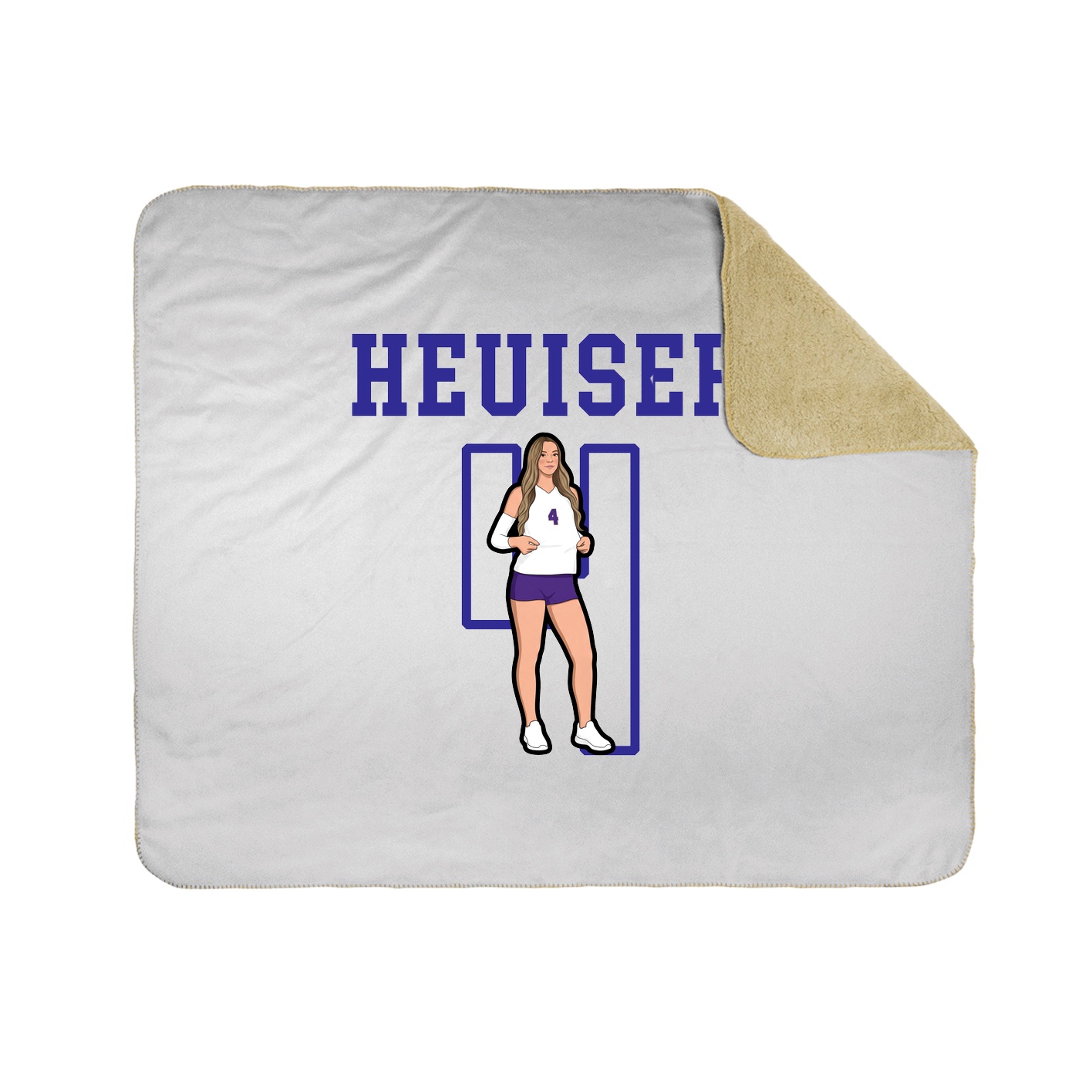 Throw Blanket — Shirsey in White