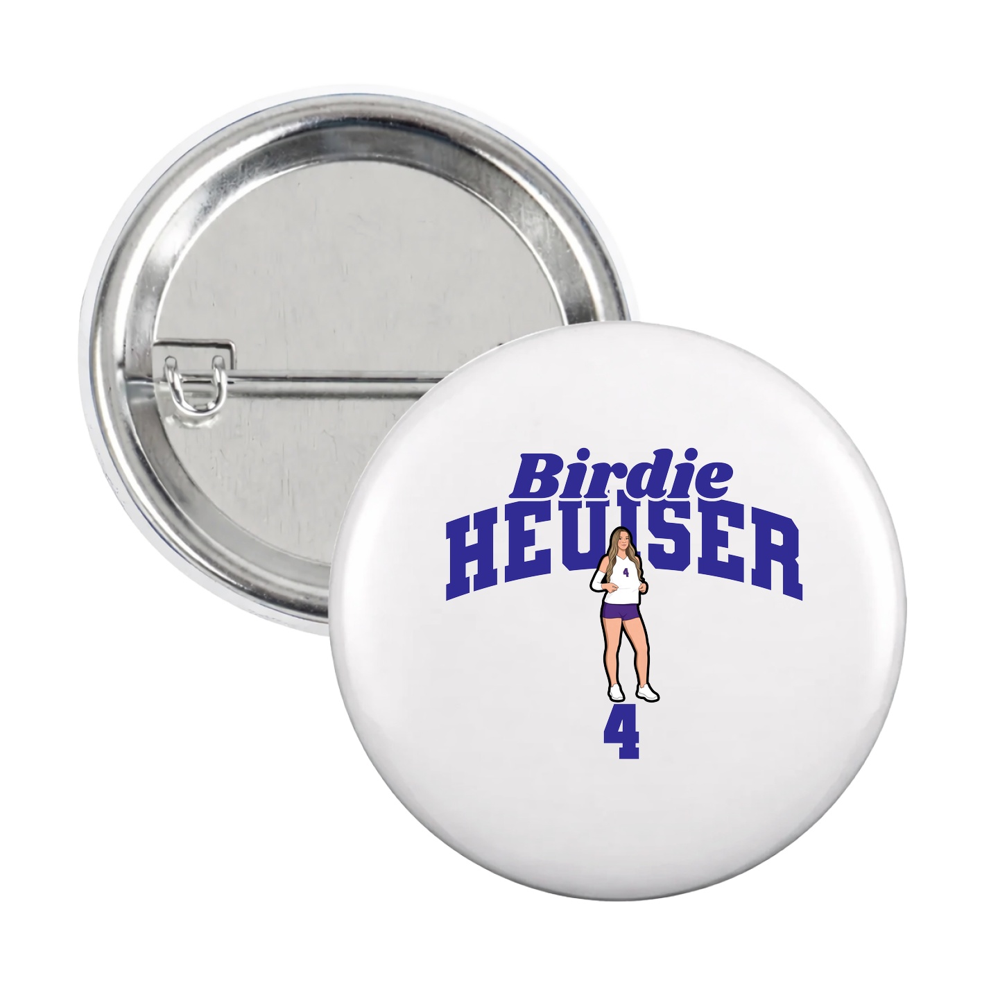 Game Day Button — Signature Arch in White