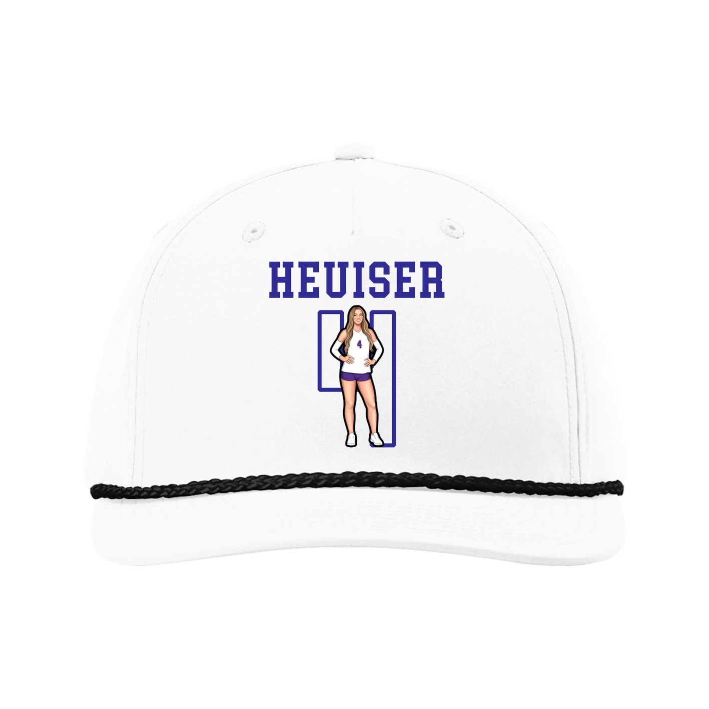 Five-Panel Classic Rope Cap — Shirsey in White