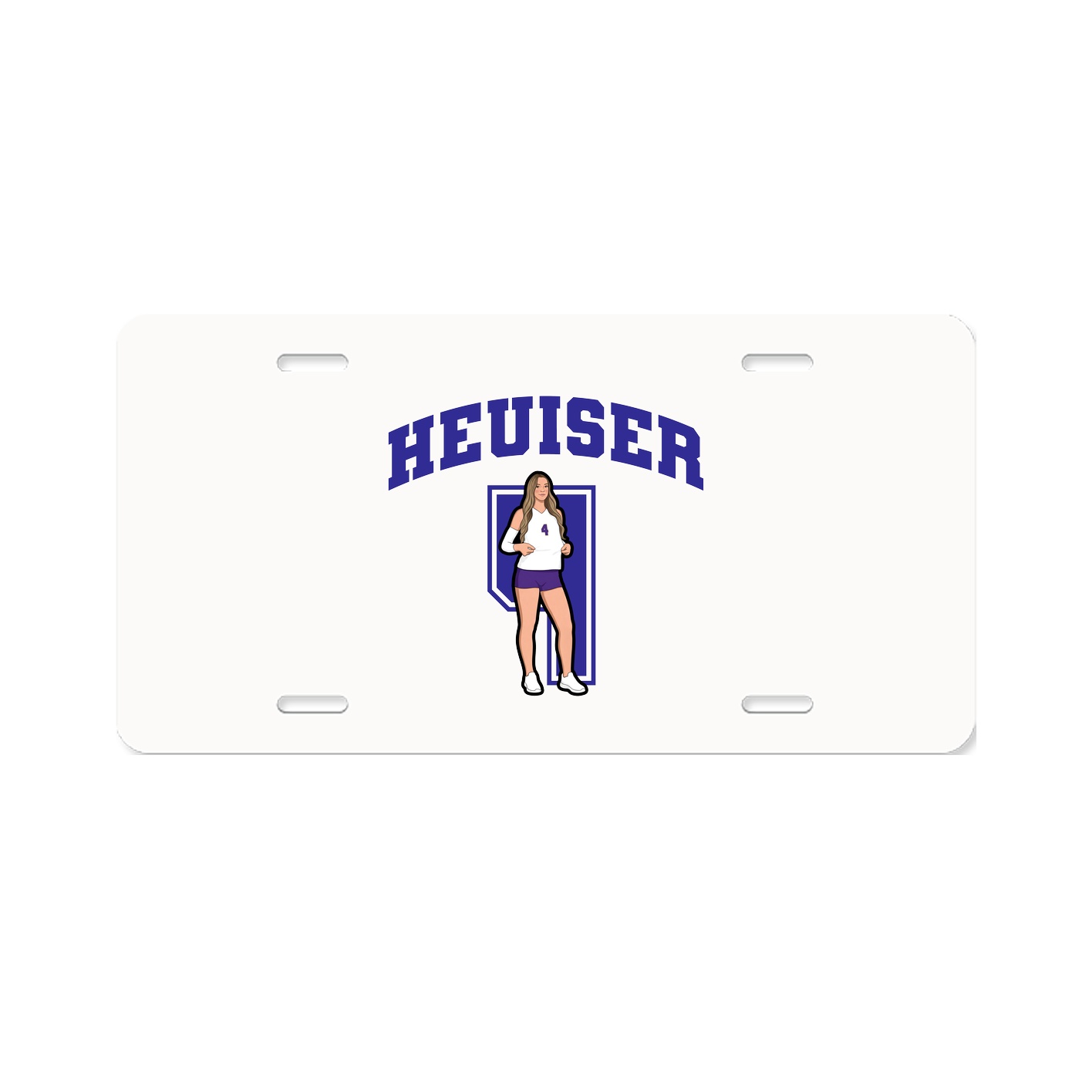 License Plate — Number in Classic