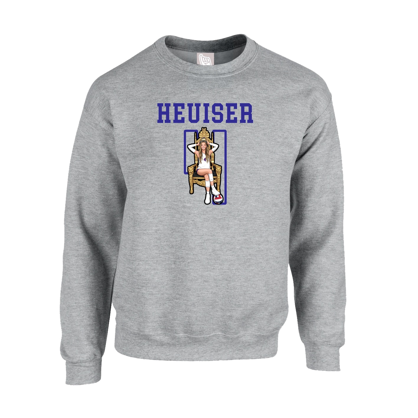 Fleece Crew — Shirsey in Grey