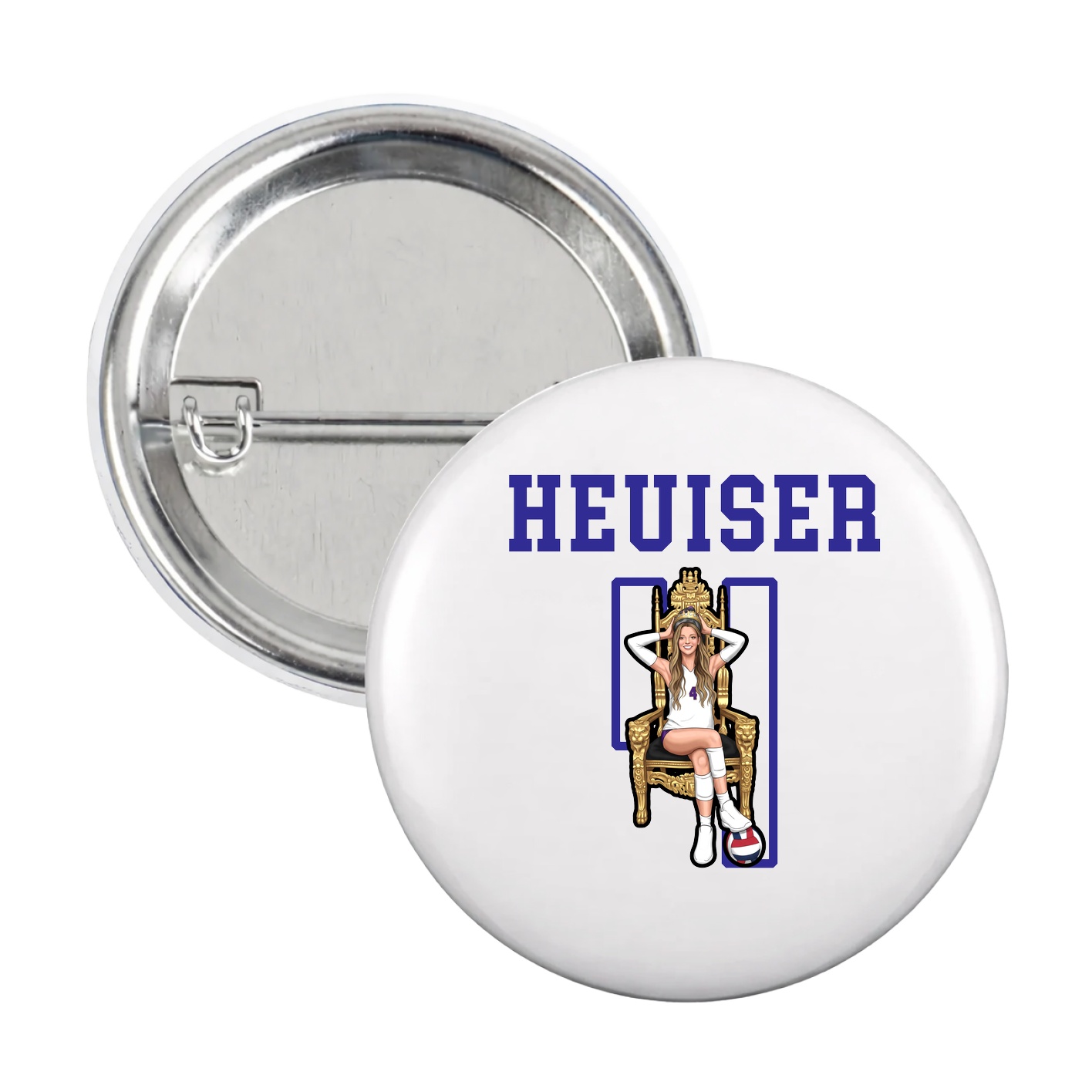 Game Day Button — Shirsey in White
