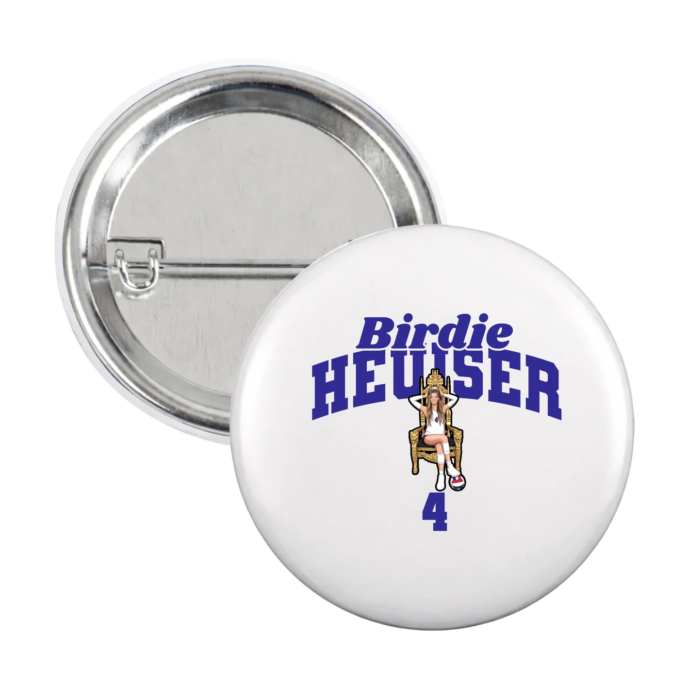 Game Day Button — Signature Arch in White