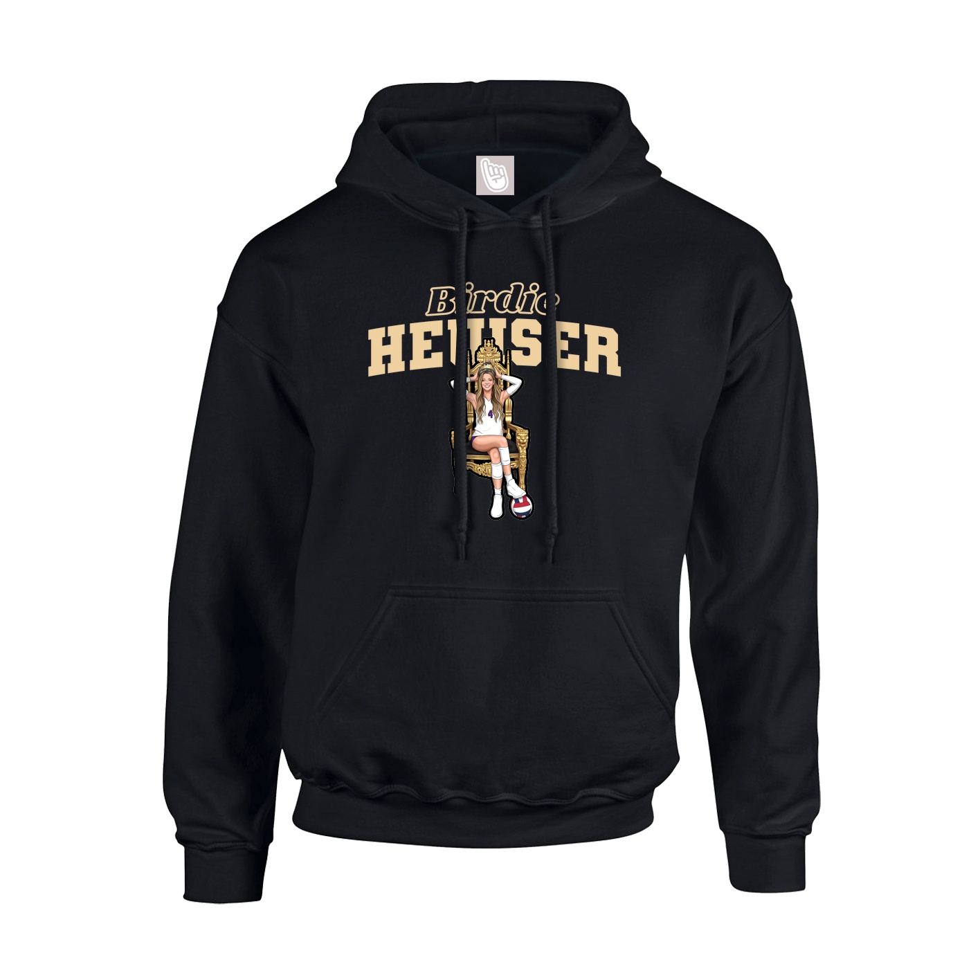Hoodie — Name Arch in Black