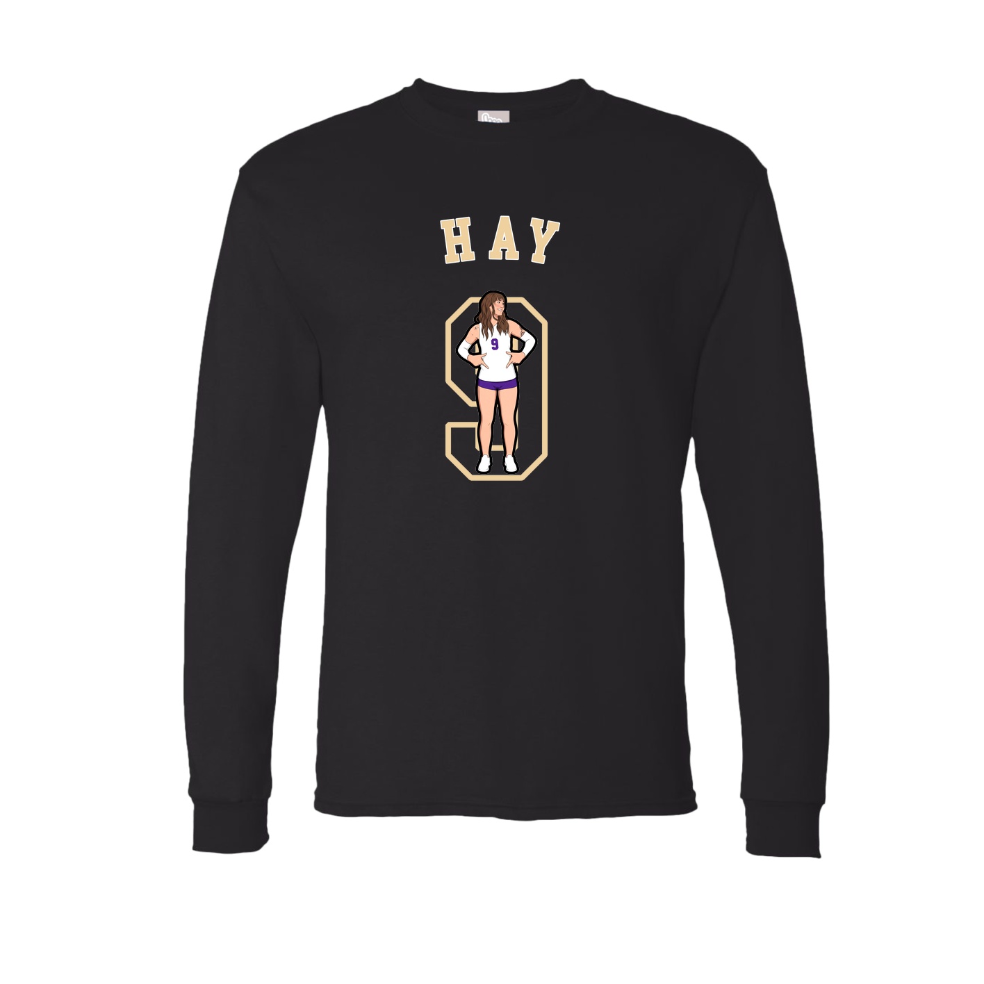 Long Sleeve Tee — Shirsey Arch in Black
