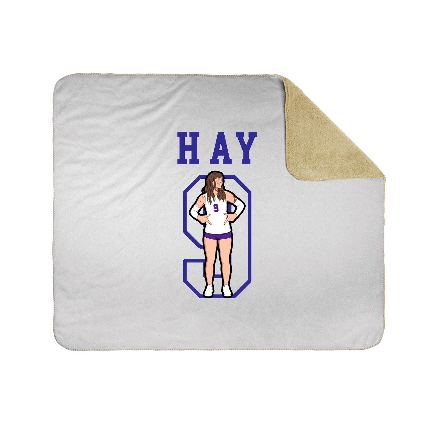 Throw Blanket — Shirsey in White