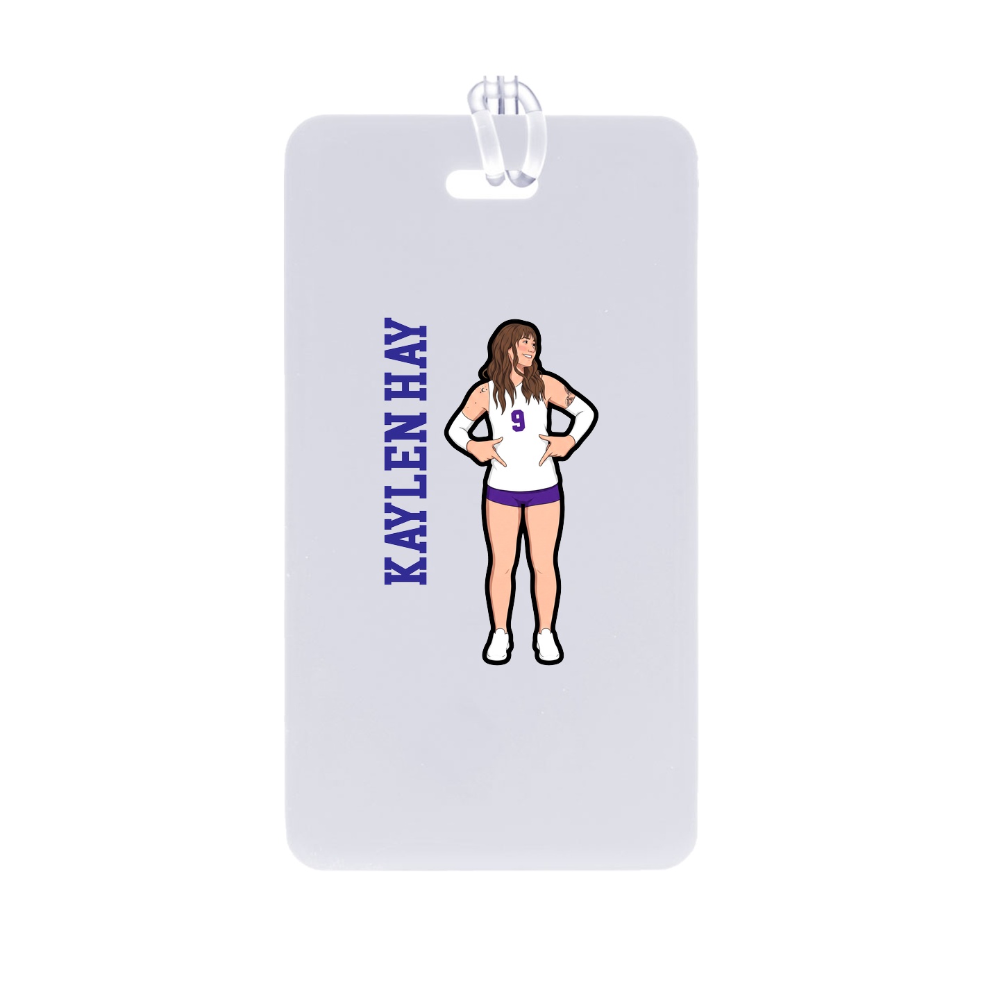Bag Tag — Name Vertical in Classic