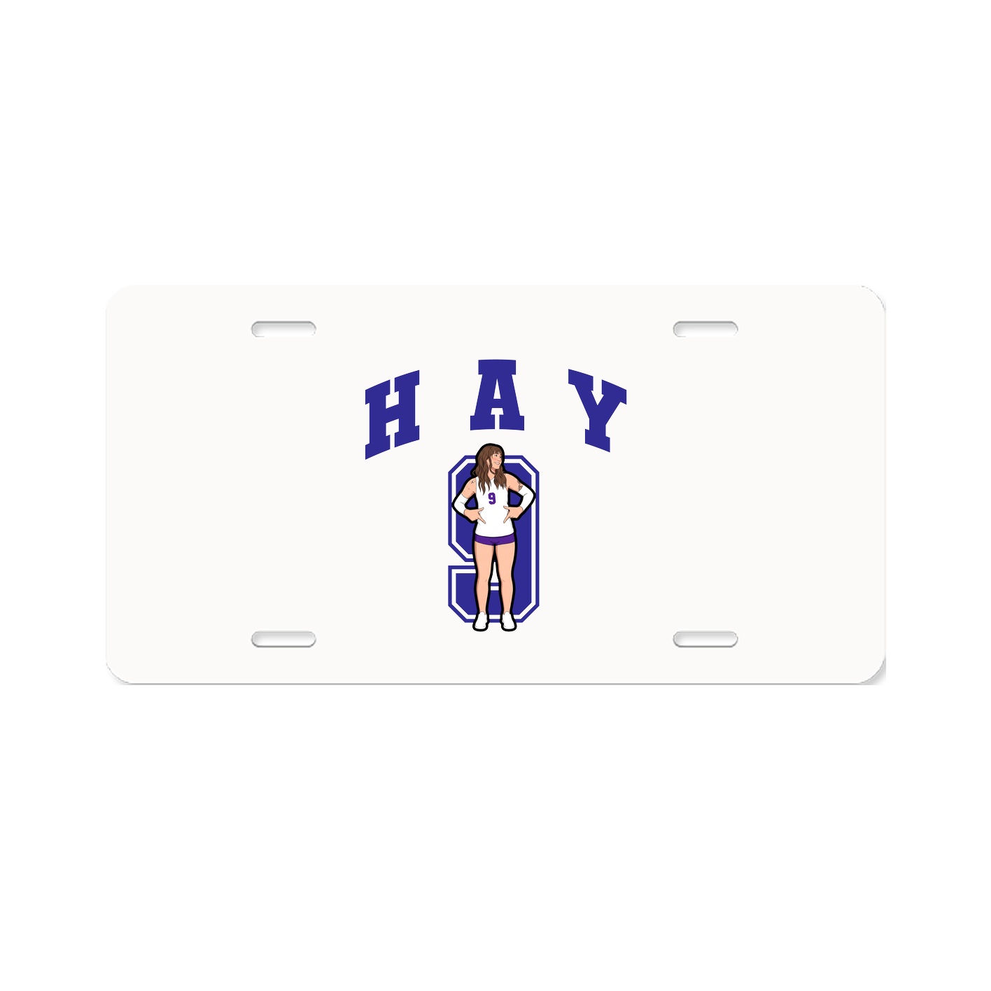 License Plate — Number in Classic