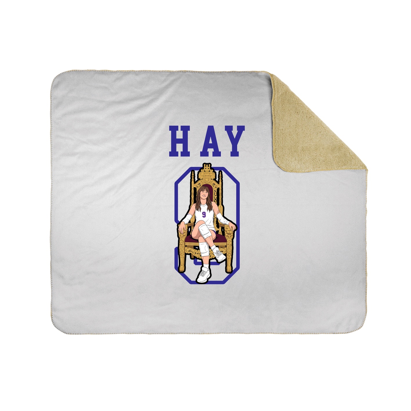 Throw Blanket — Shirsey in White
