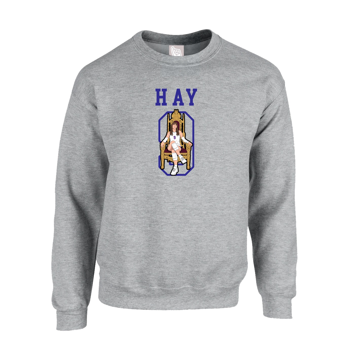 Fleece Crew — Shirsey in Grey