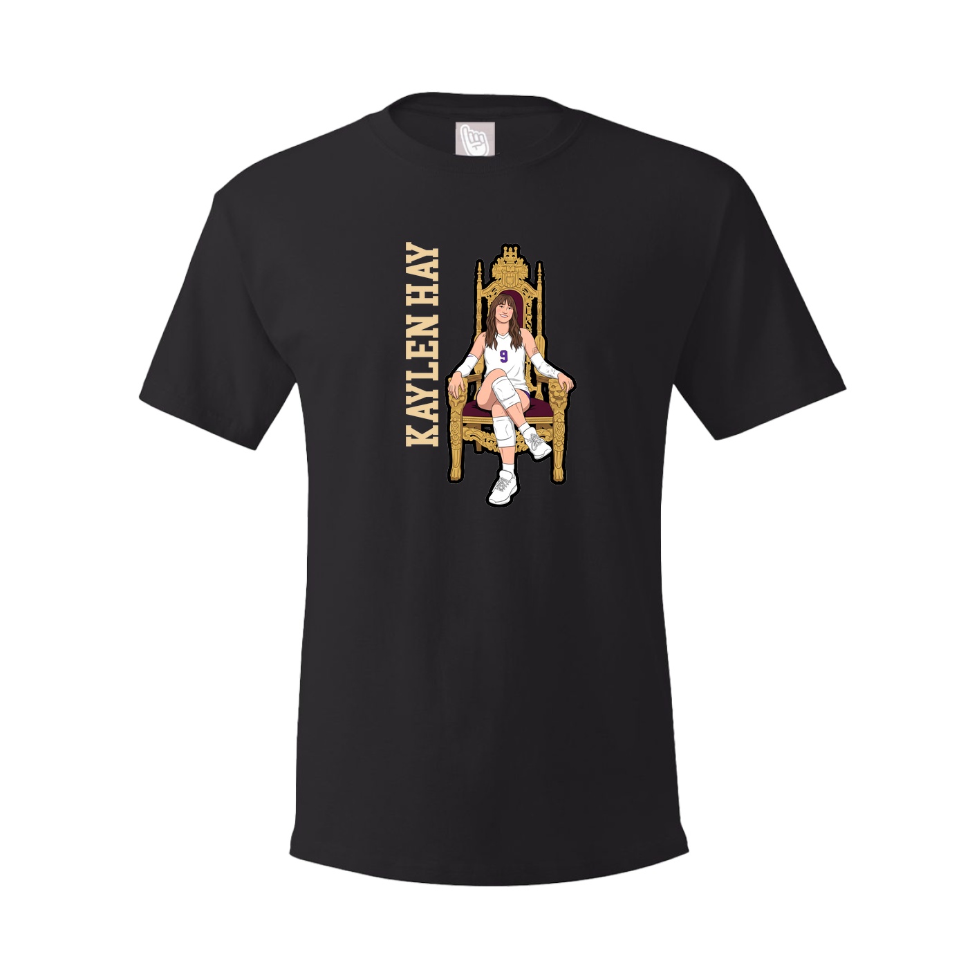 Tee — Name Vertical in Black