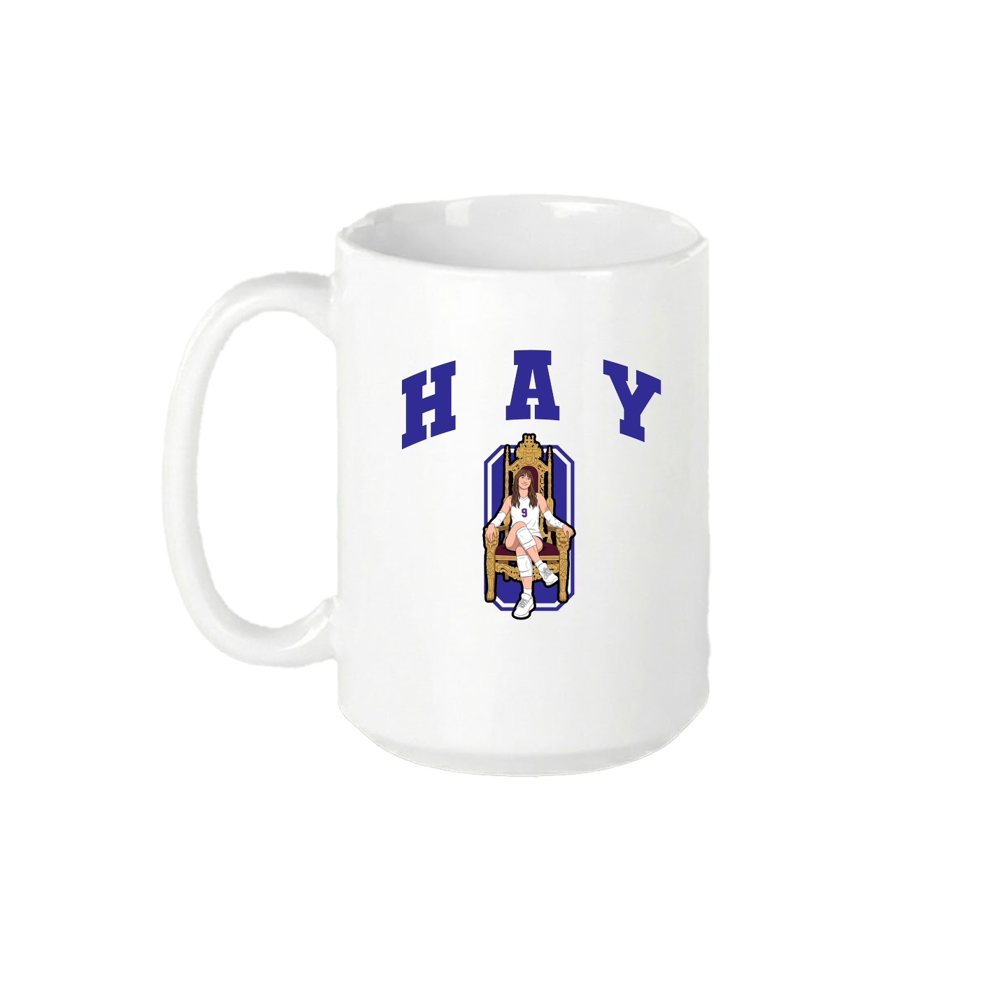 15oz Coffee Mug — Number in White