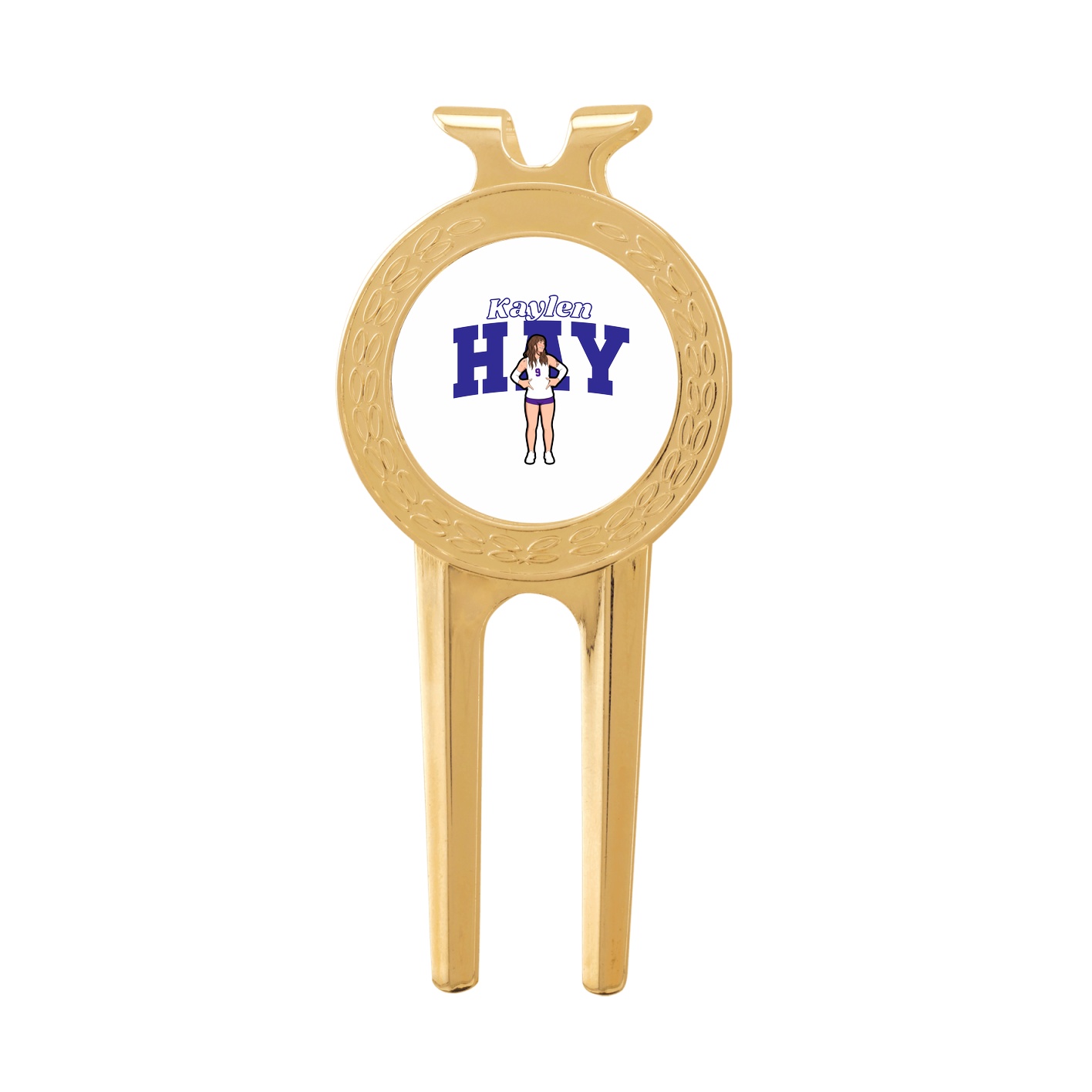 Divot Tool with Ball Marker — Name Arch in Classic