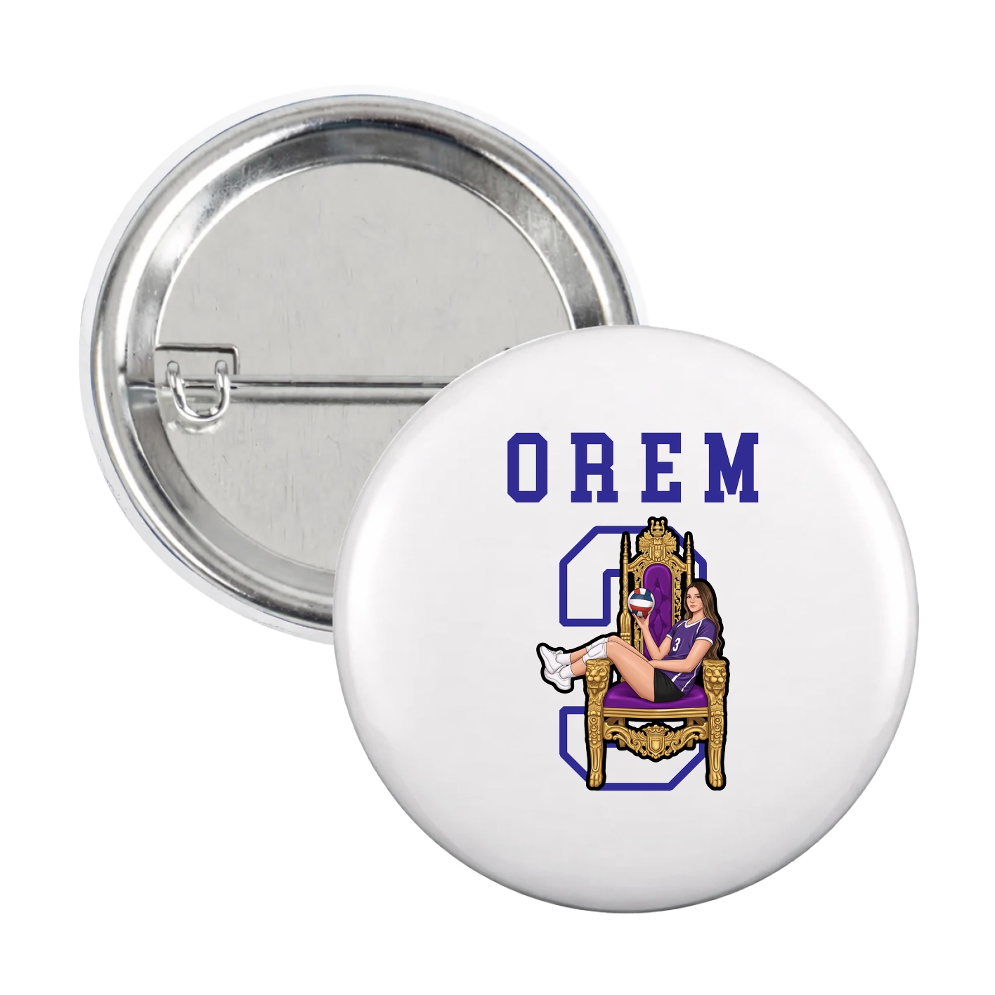 Game Day Button — Shirsey in White