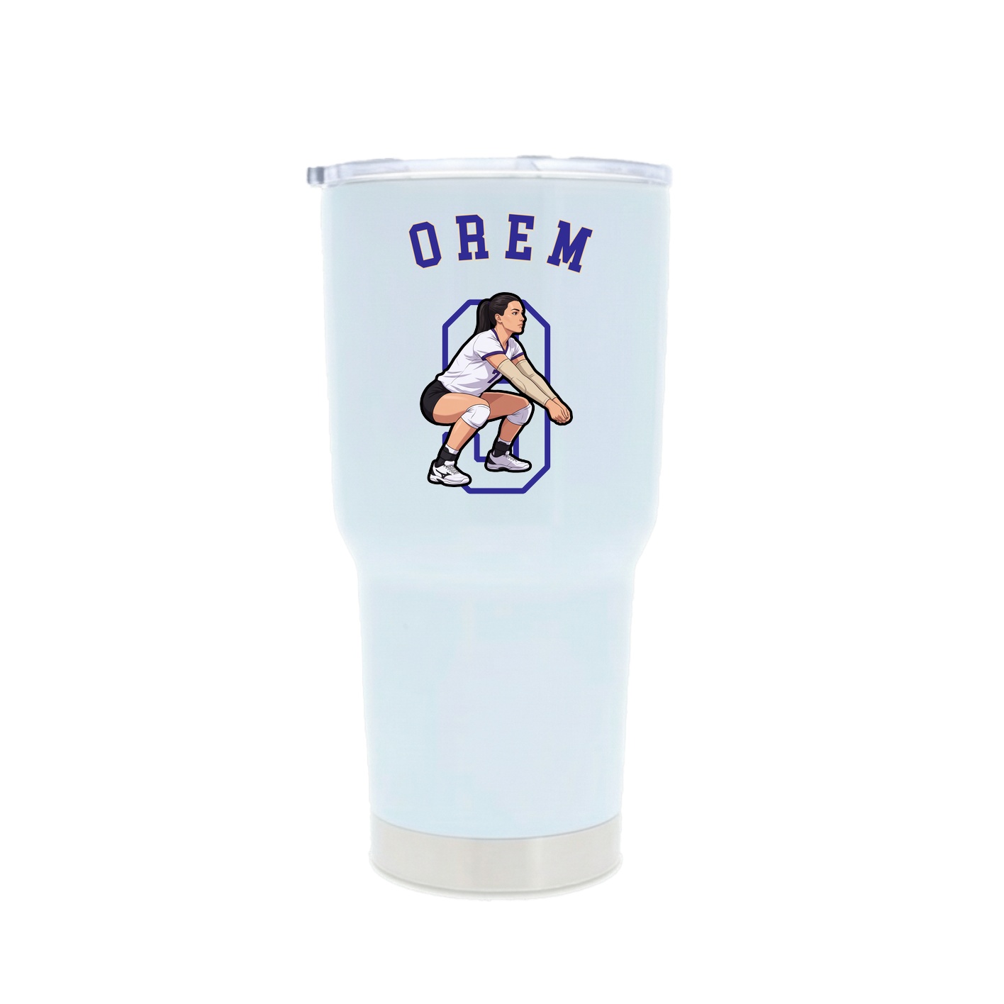 30oz Stainless Steel Tumbler — Shirsey Arch in White