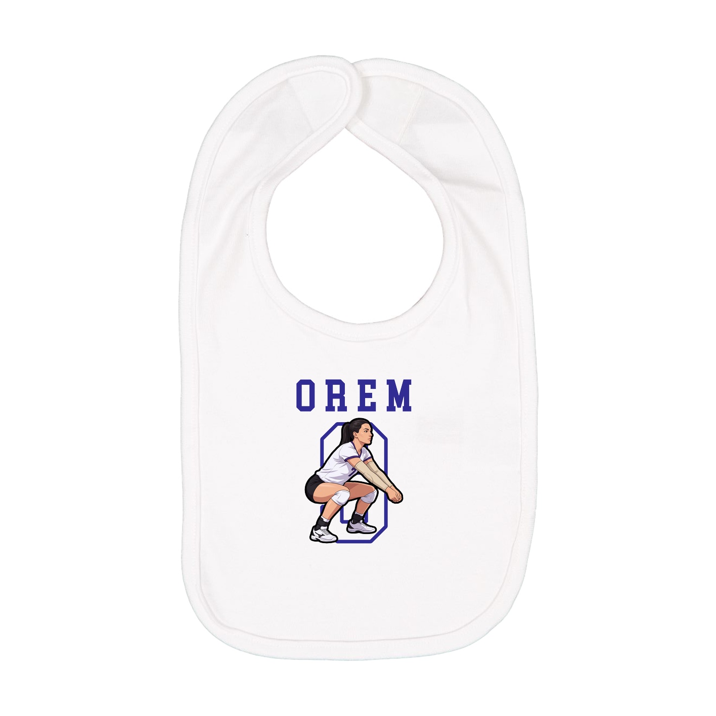 Infant Bib — Shirsey in White