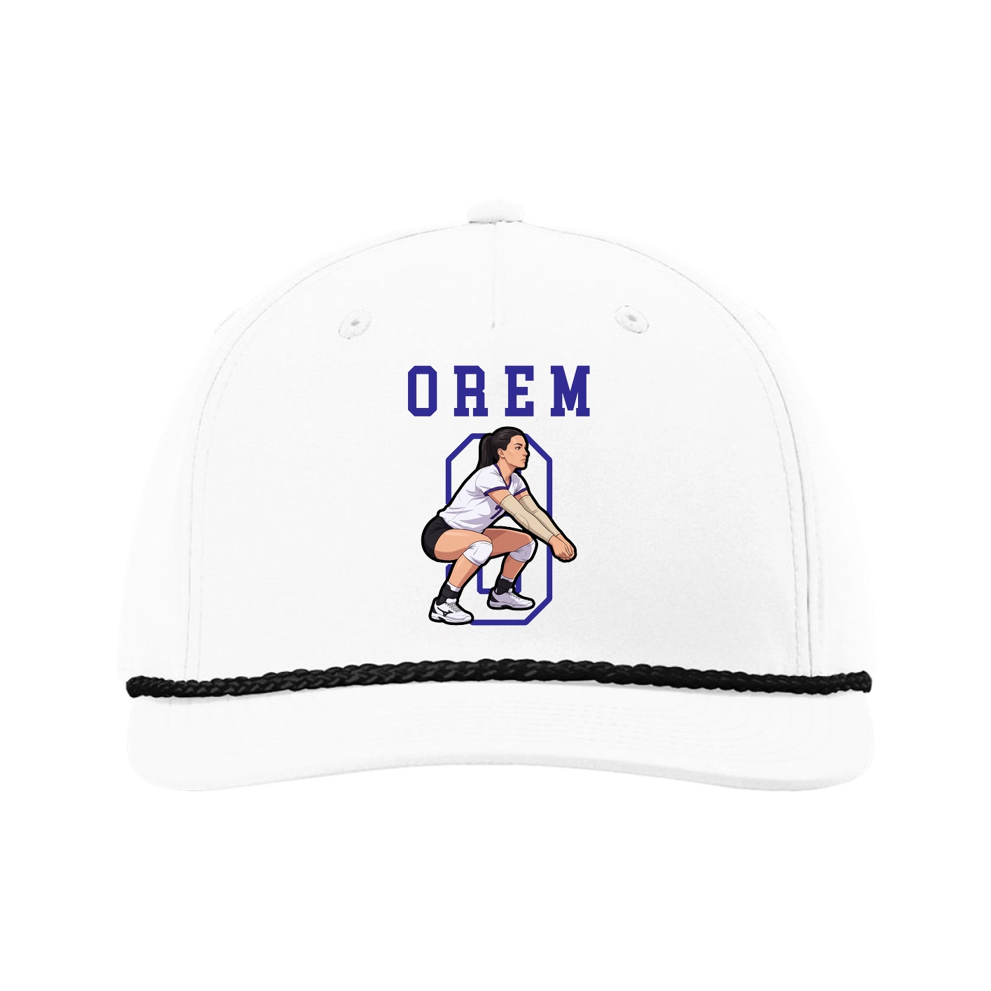 Five-Panel Classic Rope Cap — Shirsey in White