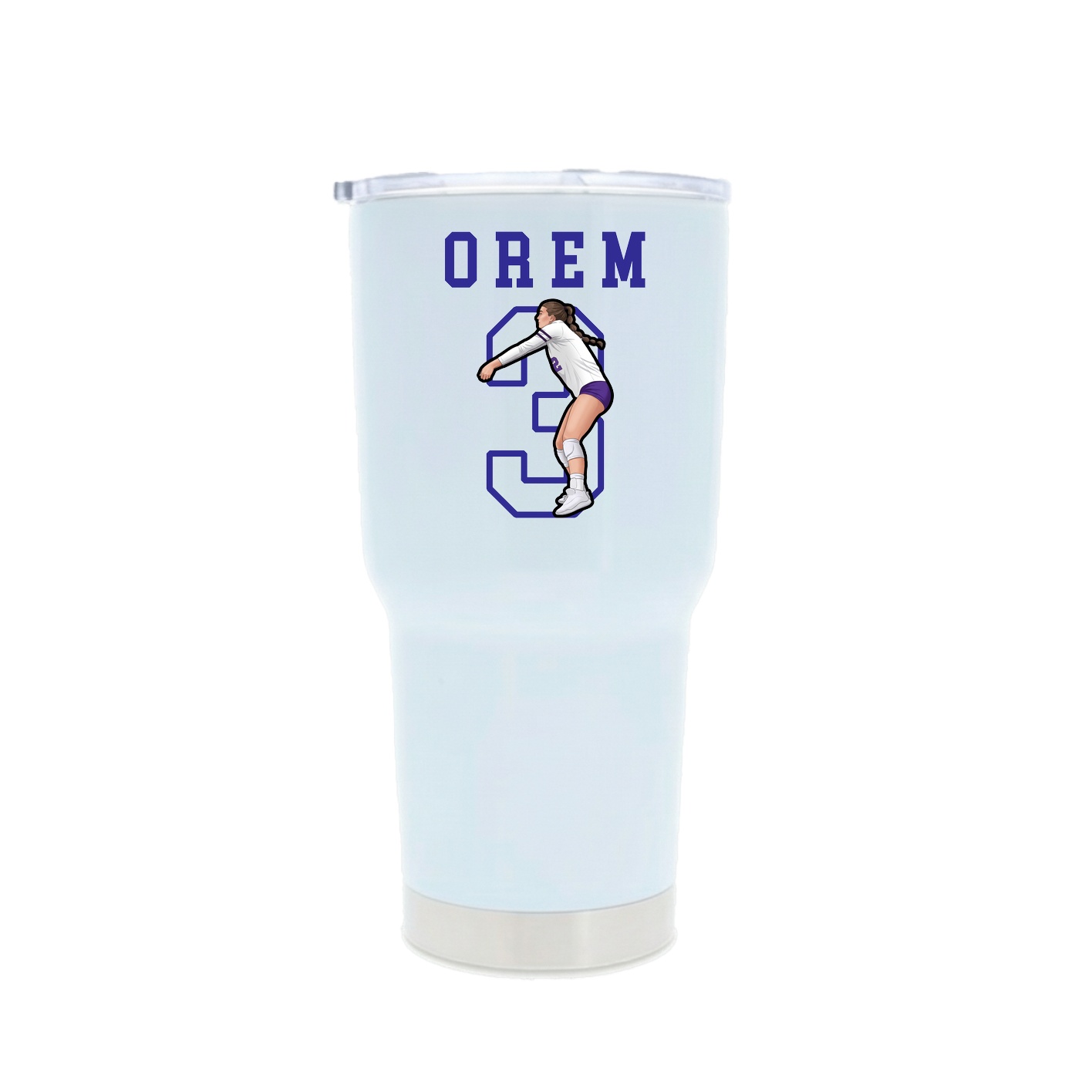 30oz Stainless Steel Tumbler — Shirsey in White