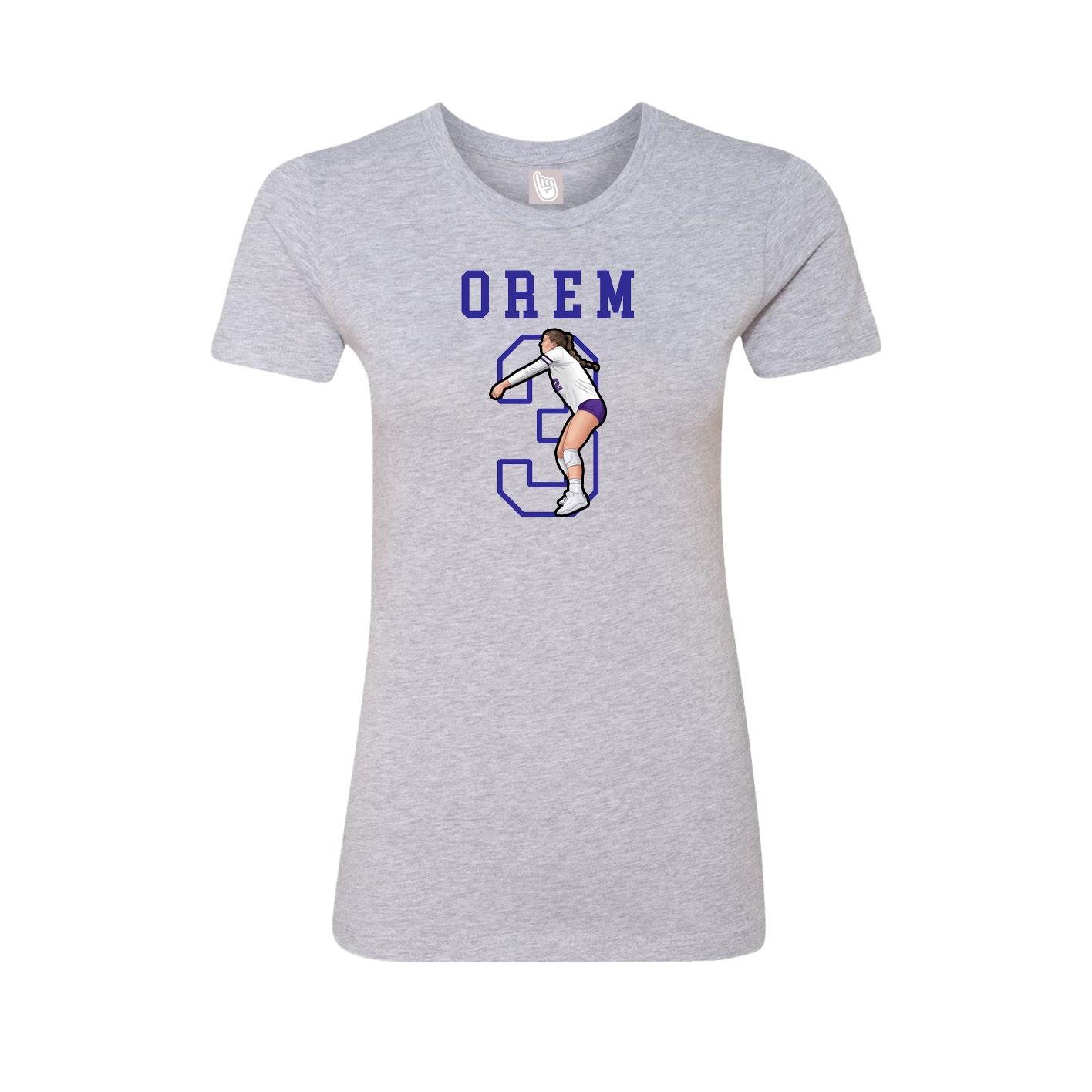 Fitted Women's Tee — Shirsey in Grey
