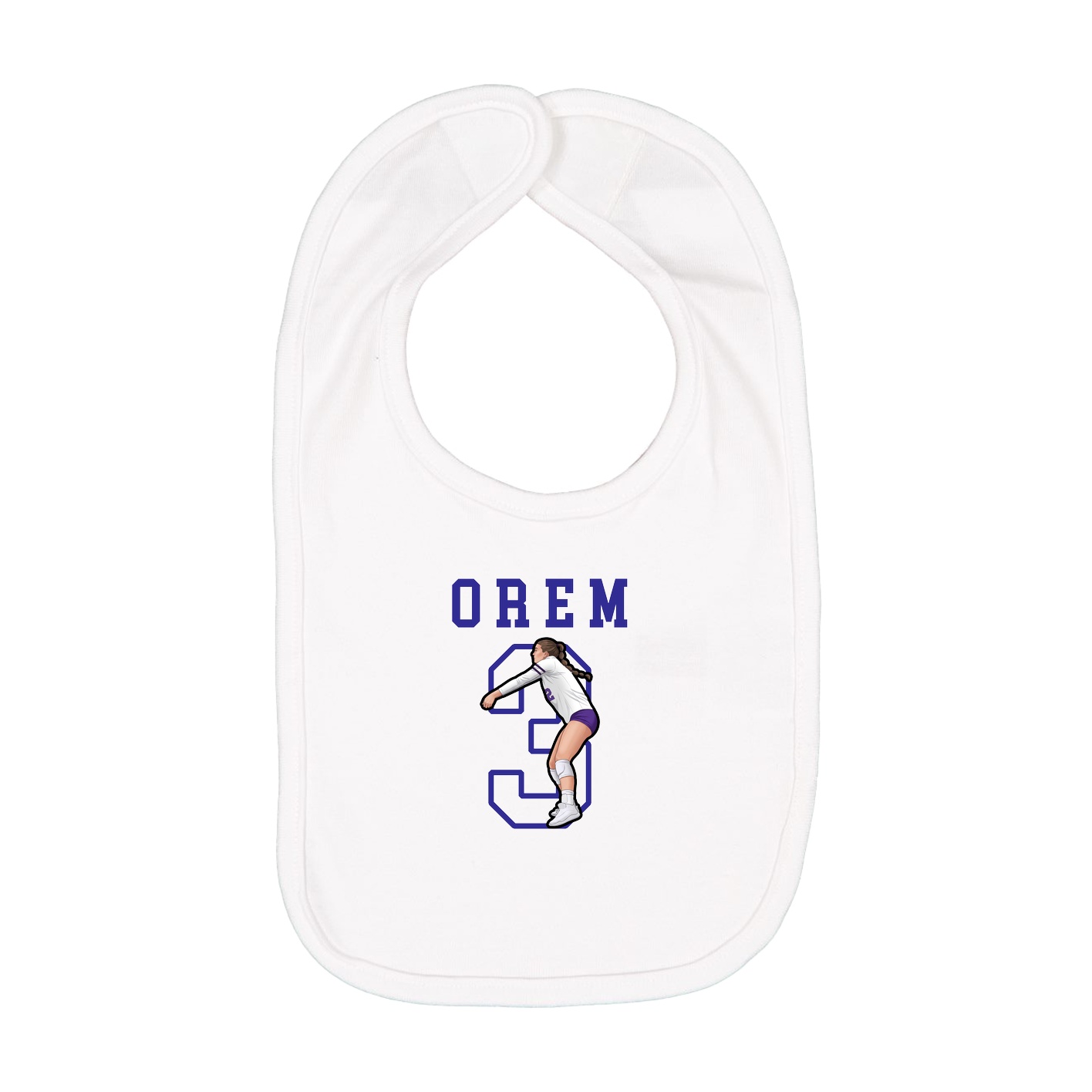 Infant Bib — Shirsey in White