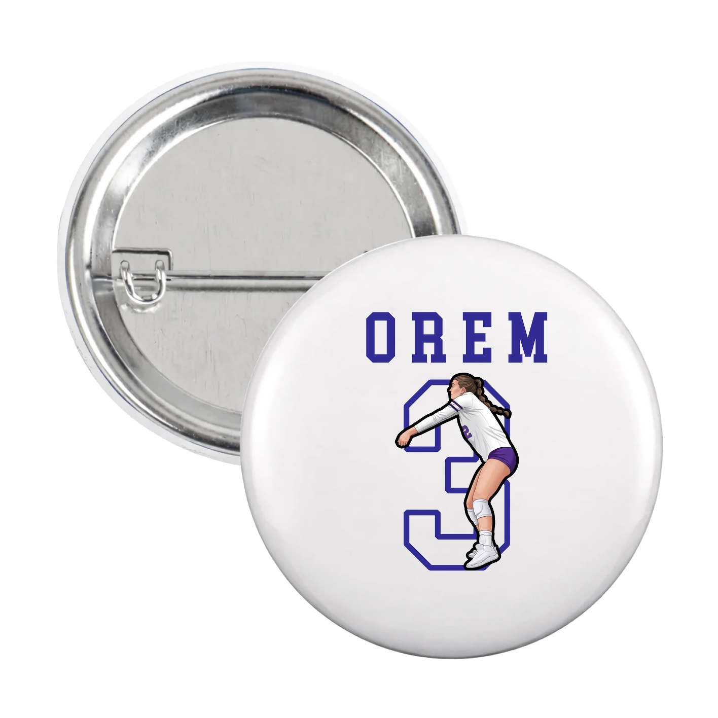 Game Day Button — Shirsey in White