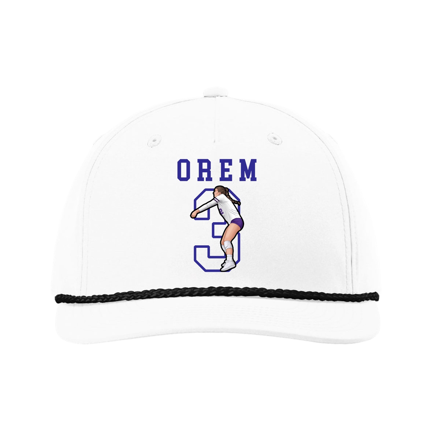 Five-Panel Classic Rope Cap — Shirsey in White
