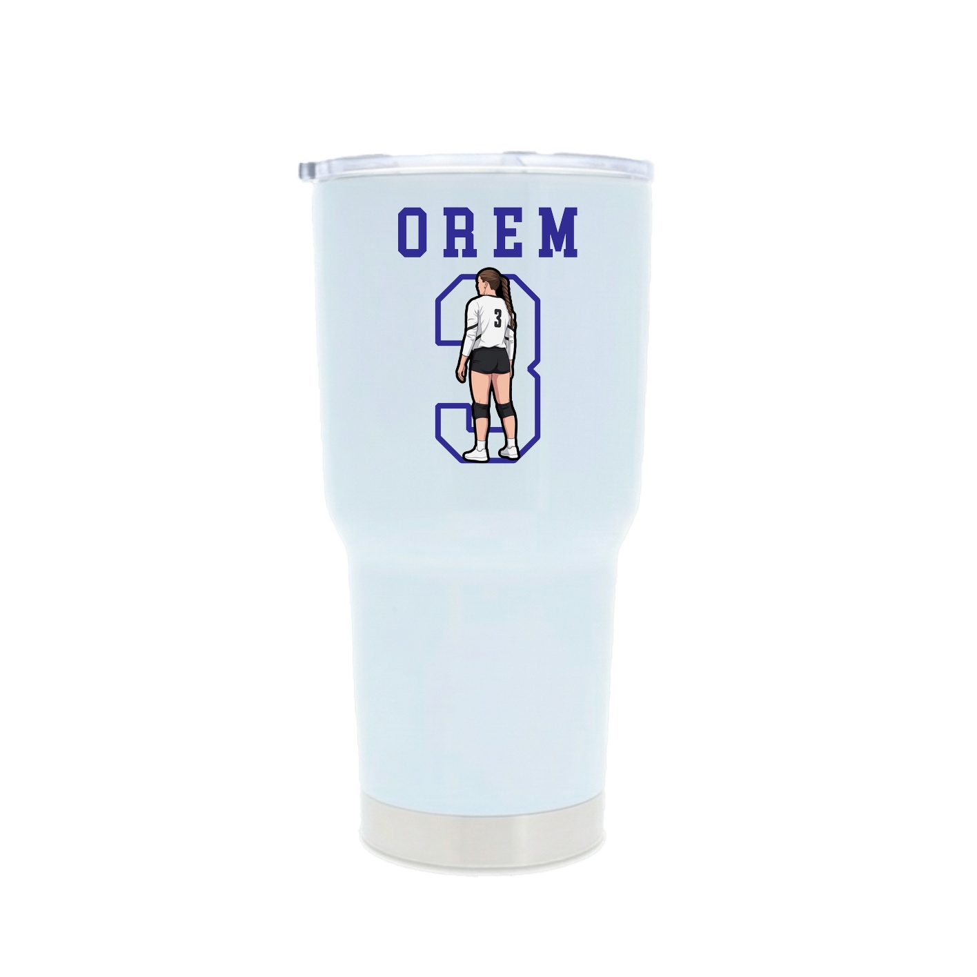 30oz Stainless Steel Tumbler — Shirsey in White