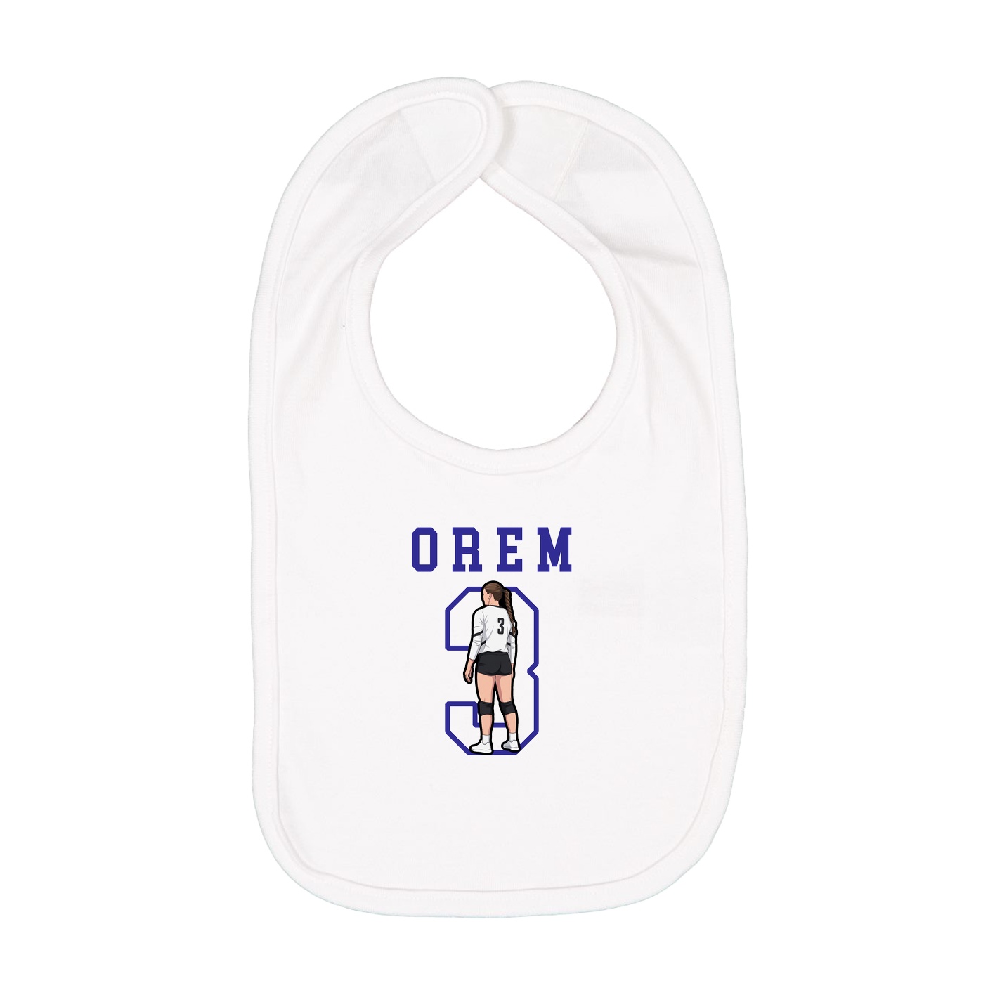 Infant Bib — Shirsey in White