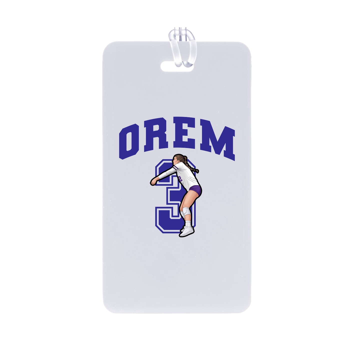 Bag Tag — Number in Classic