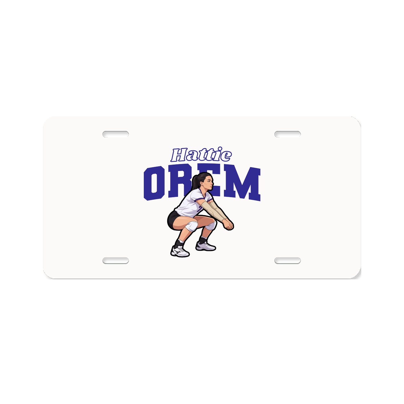 License Plate — Name Arch in Classic