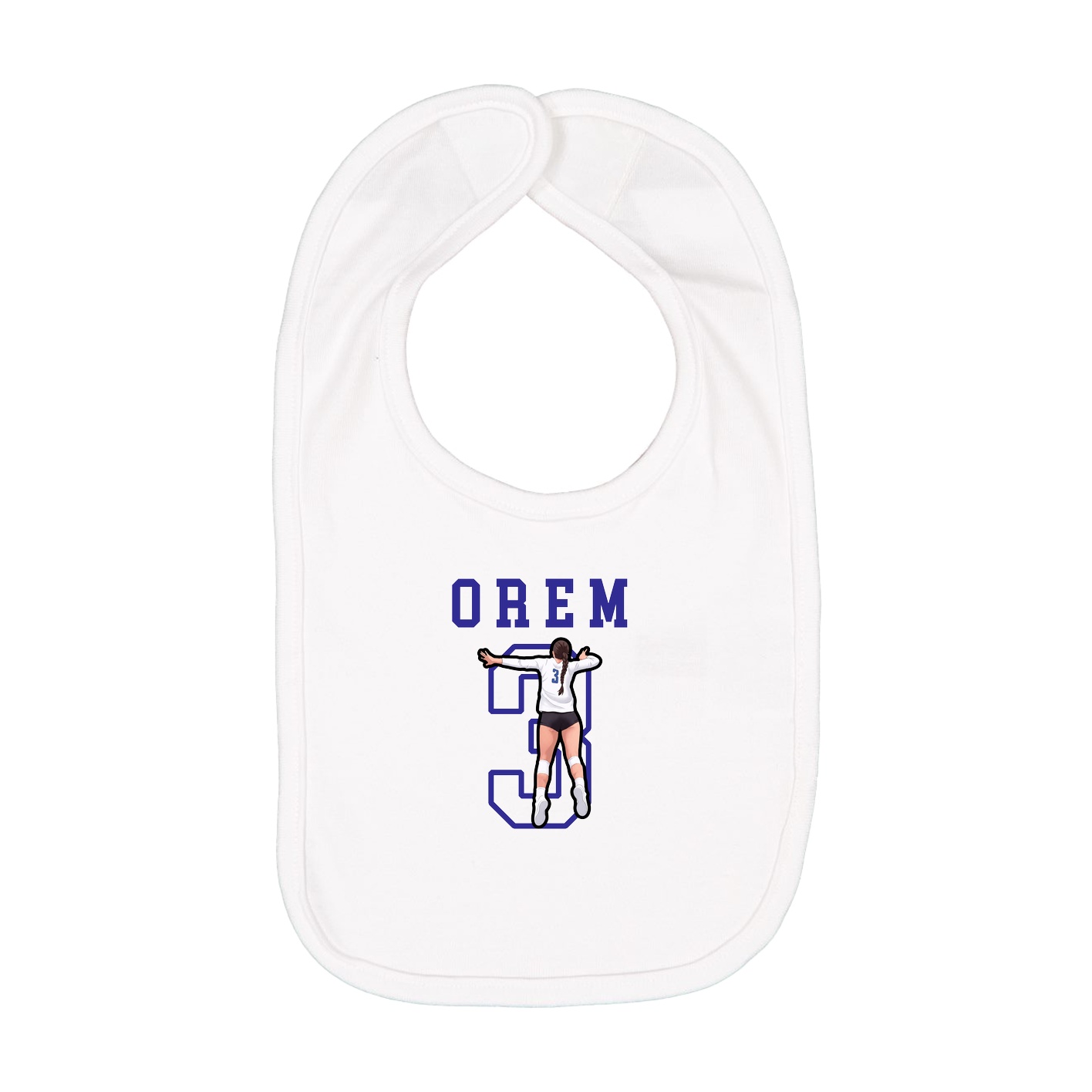 Infant Bib — Shirsey in White