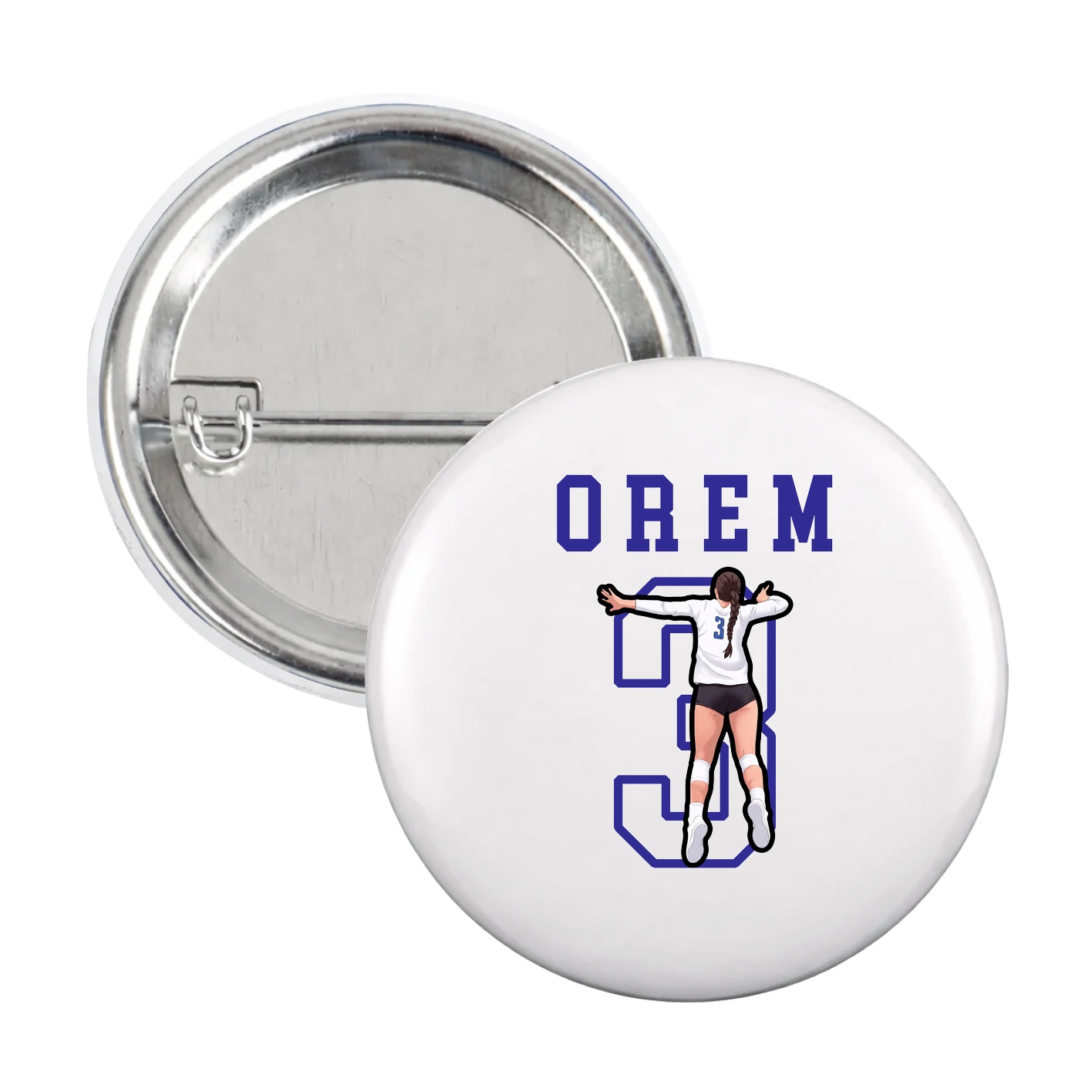 Game Day Button — Shirsey in White