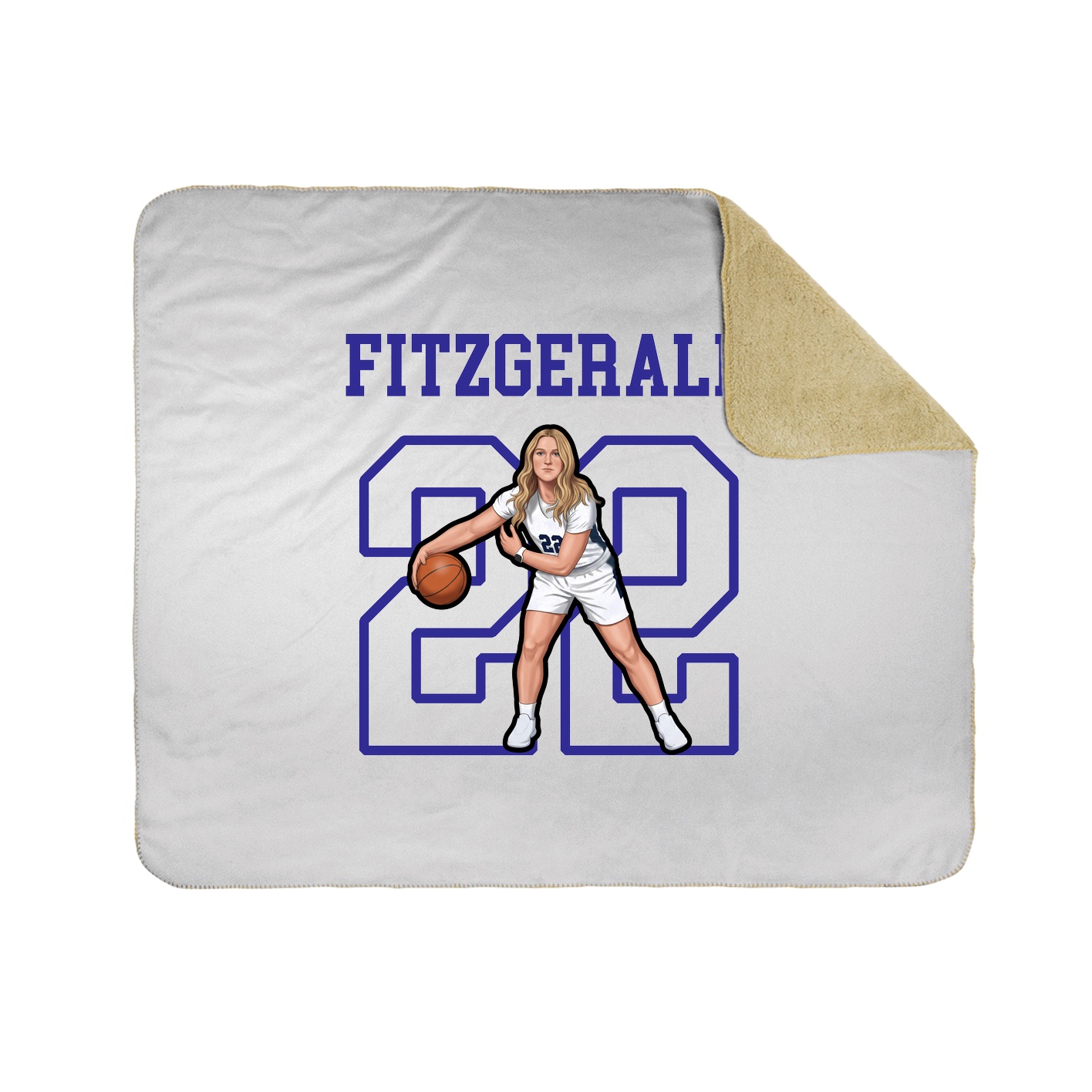 Throw Blanket — Shirsey in White