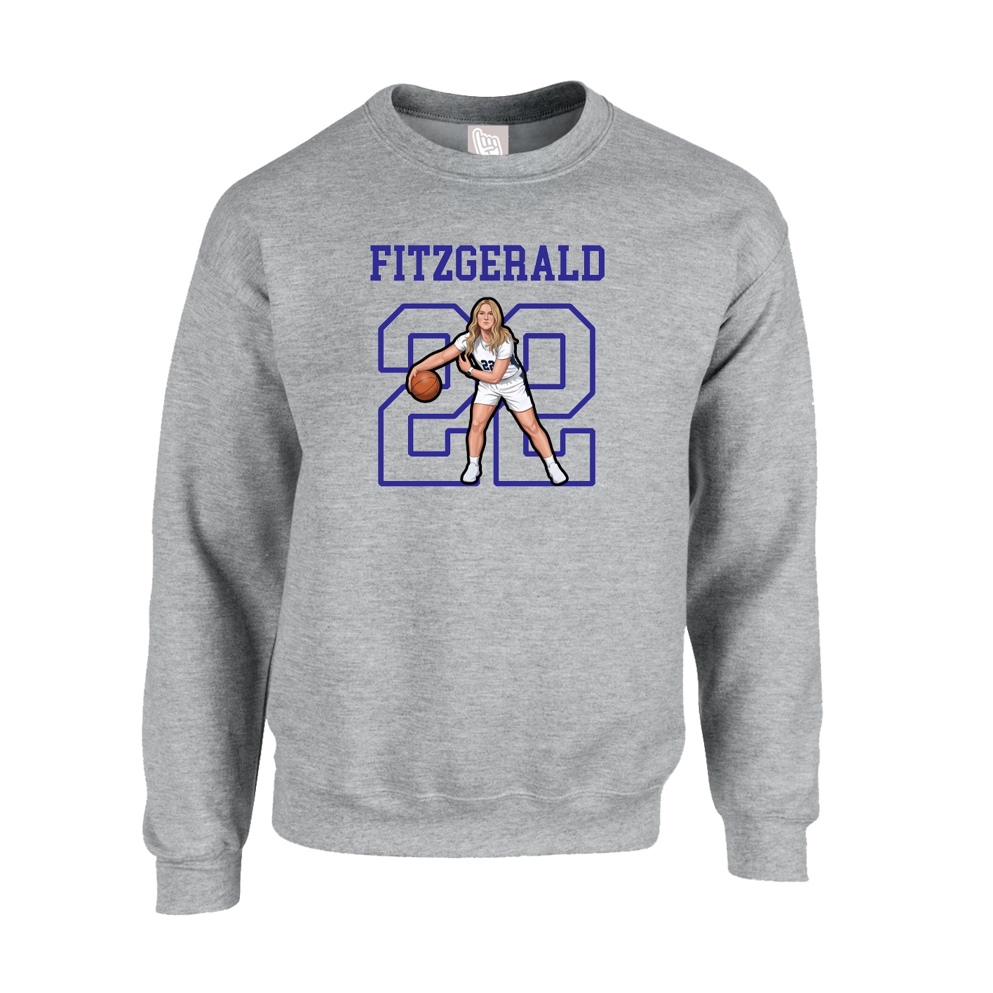 Fleece Crew — Shirsey in Grey