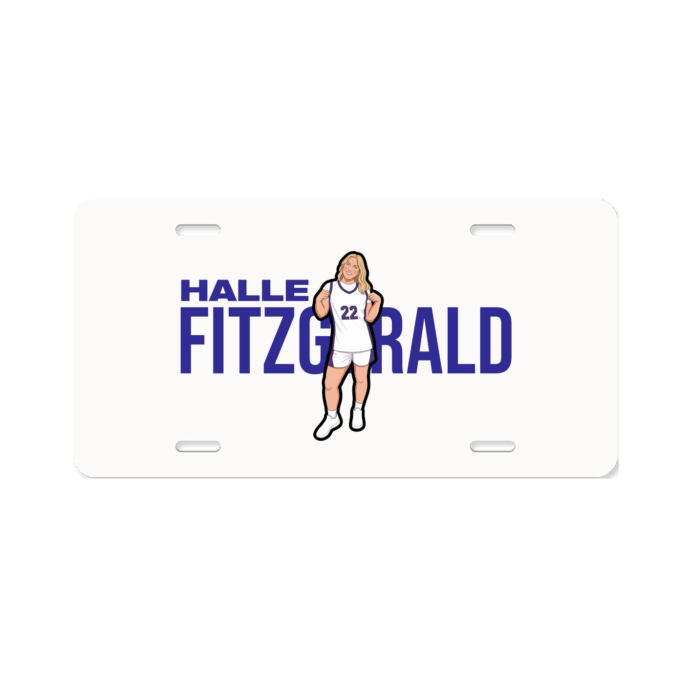 License Plate — Player Name in Classic