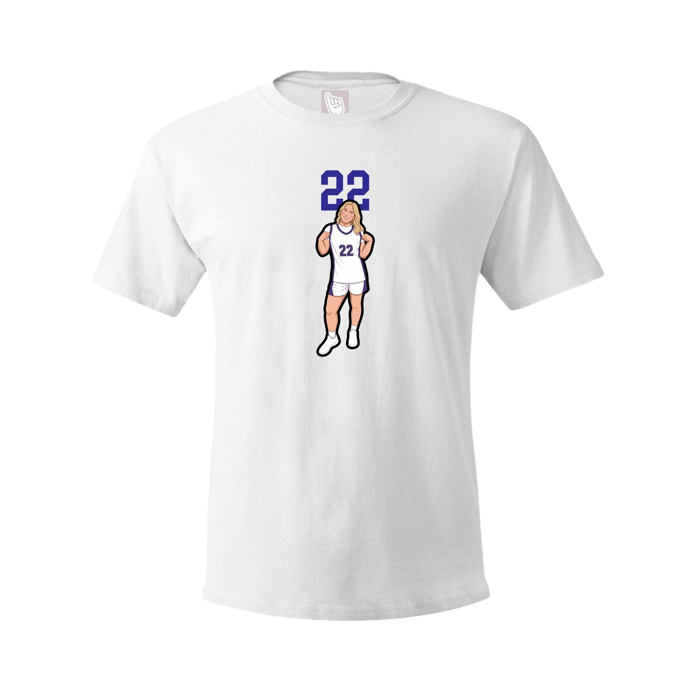 Tee — Number Top in White