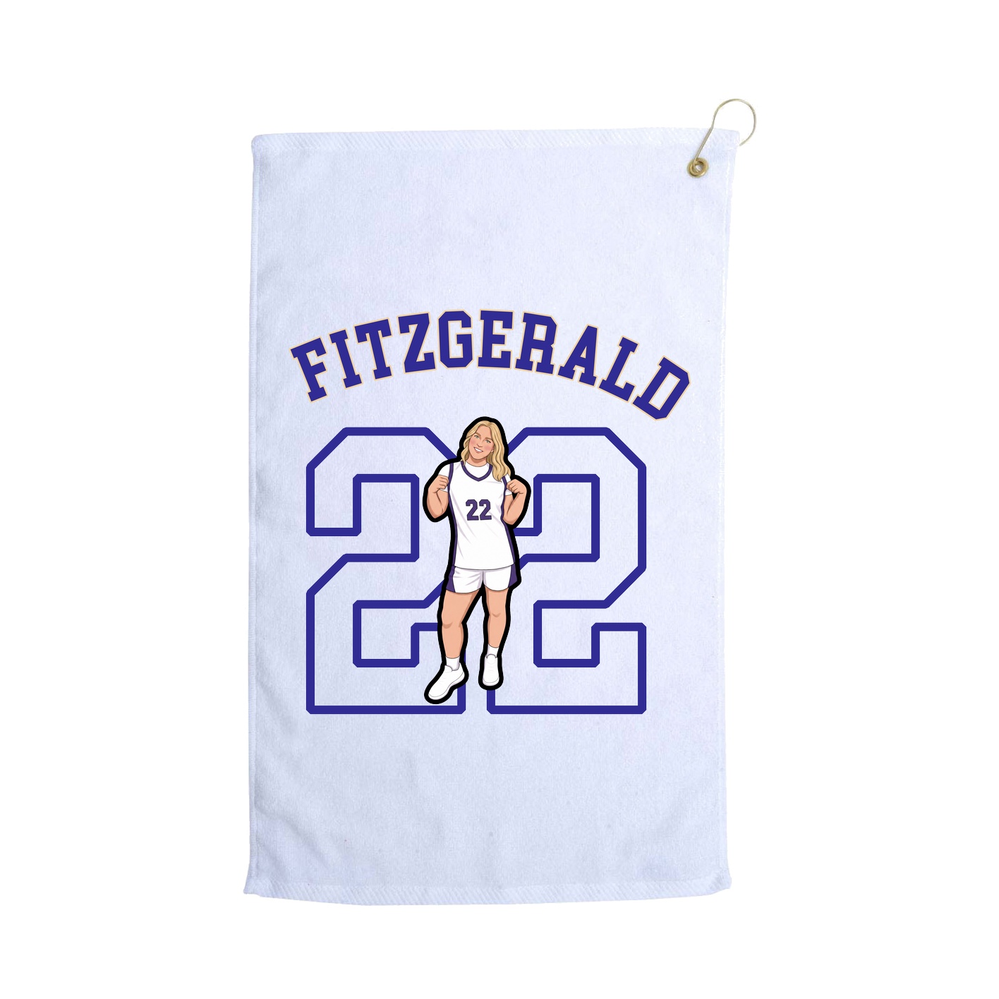 Golf Towel — Shirsey Arch in White