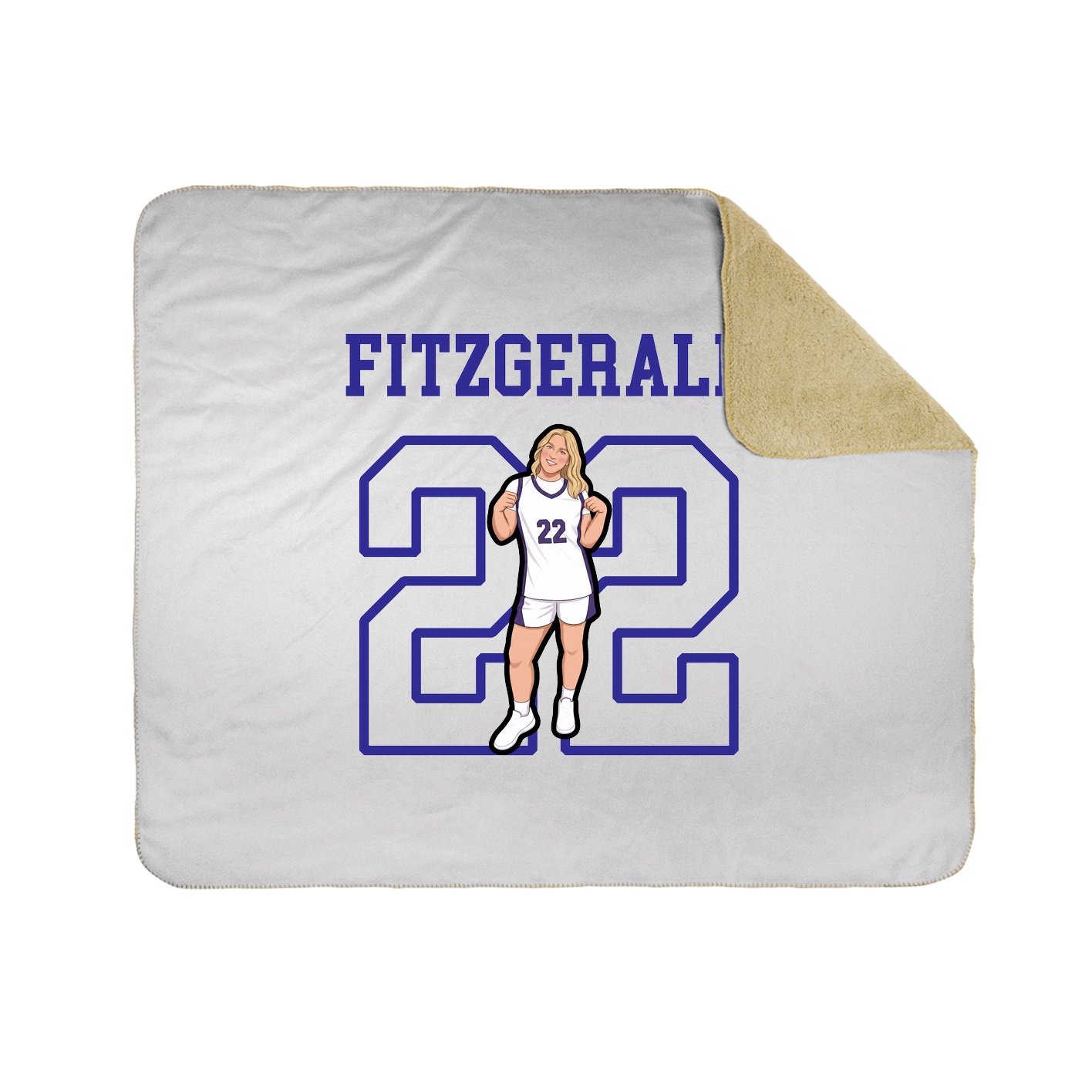 Throw Blanket — Shirsey in White