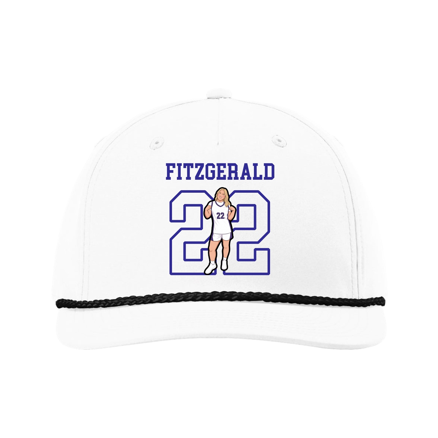 Five-Panel Classic Rope Cap — Shirsey in White