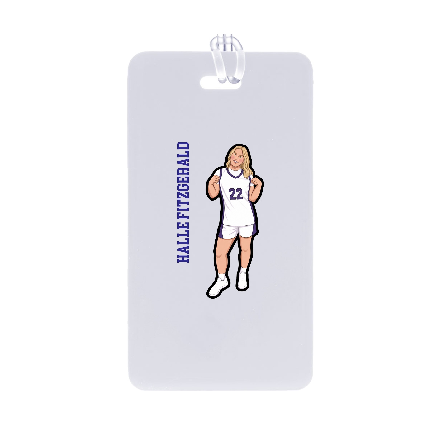 Bag Tag — Name Vertical in Classic
