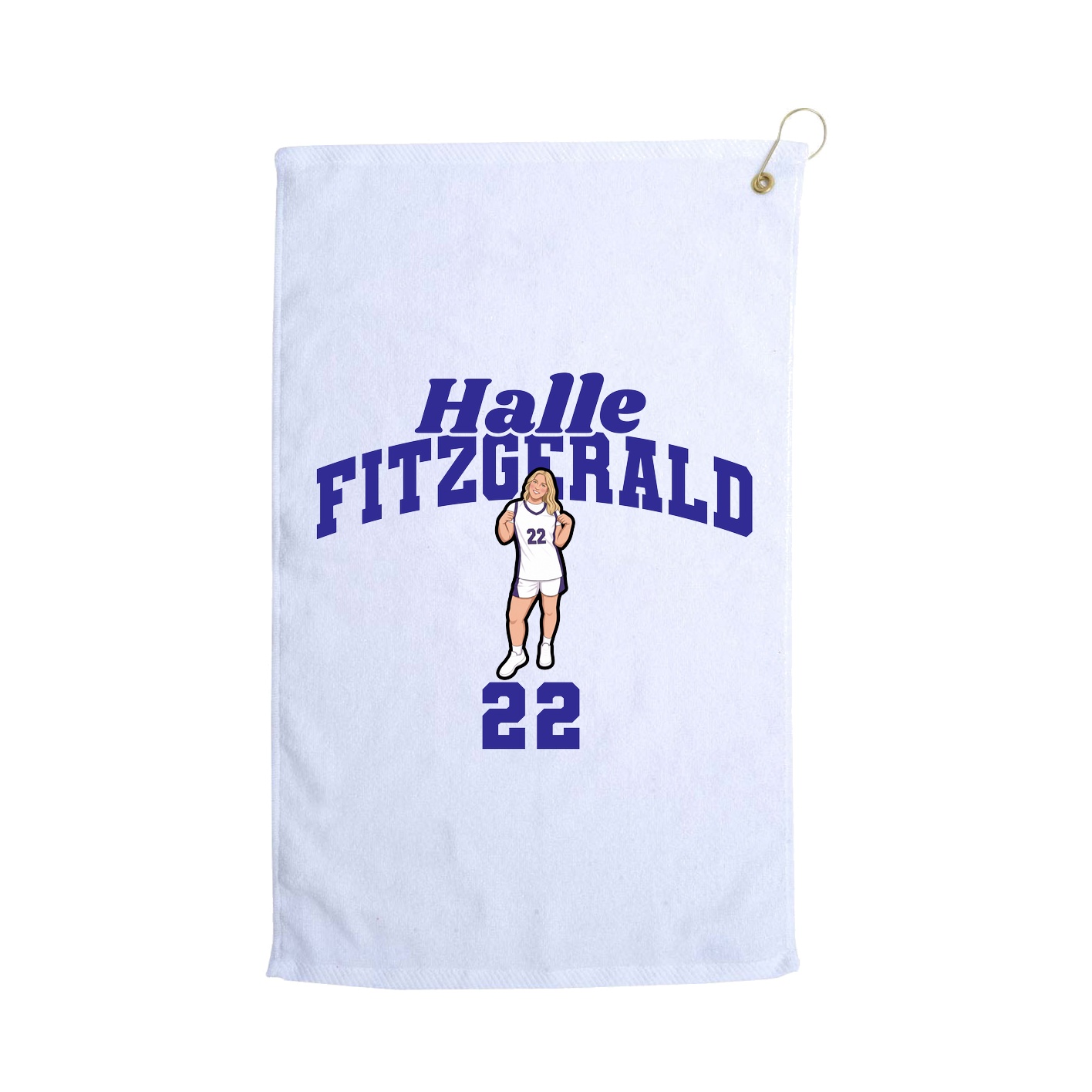 Golf Towel — Signature Arch in White