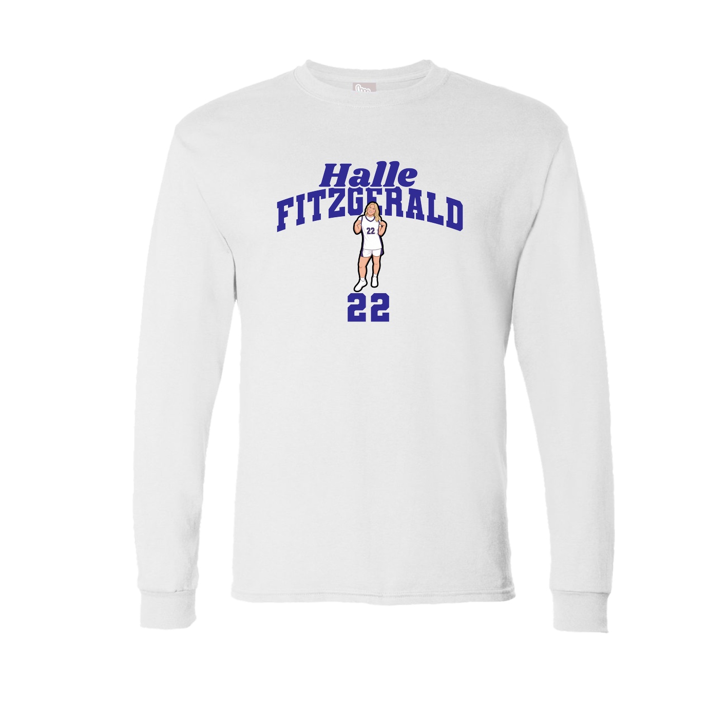 Long Sleeve Tee — Signature Arch in White