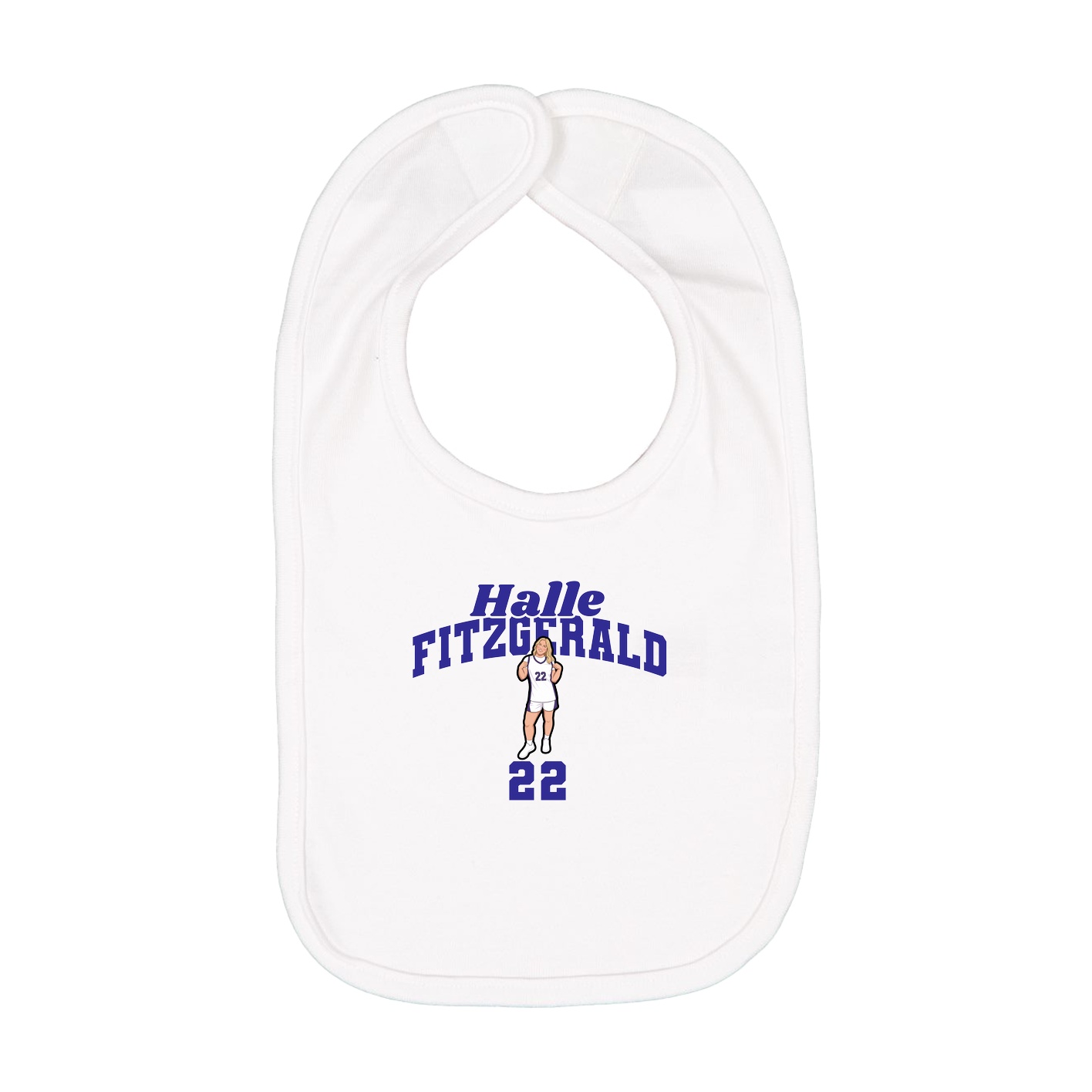 Infant Bib — Signature Arch in White