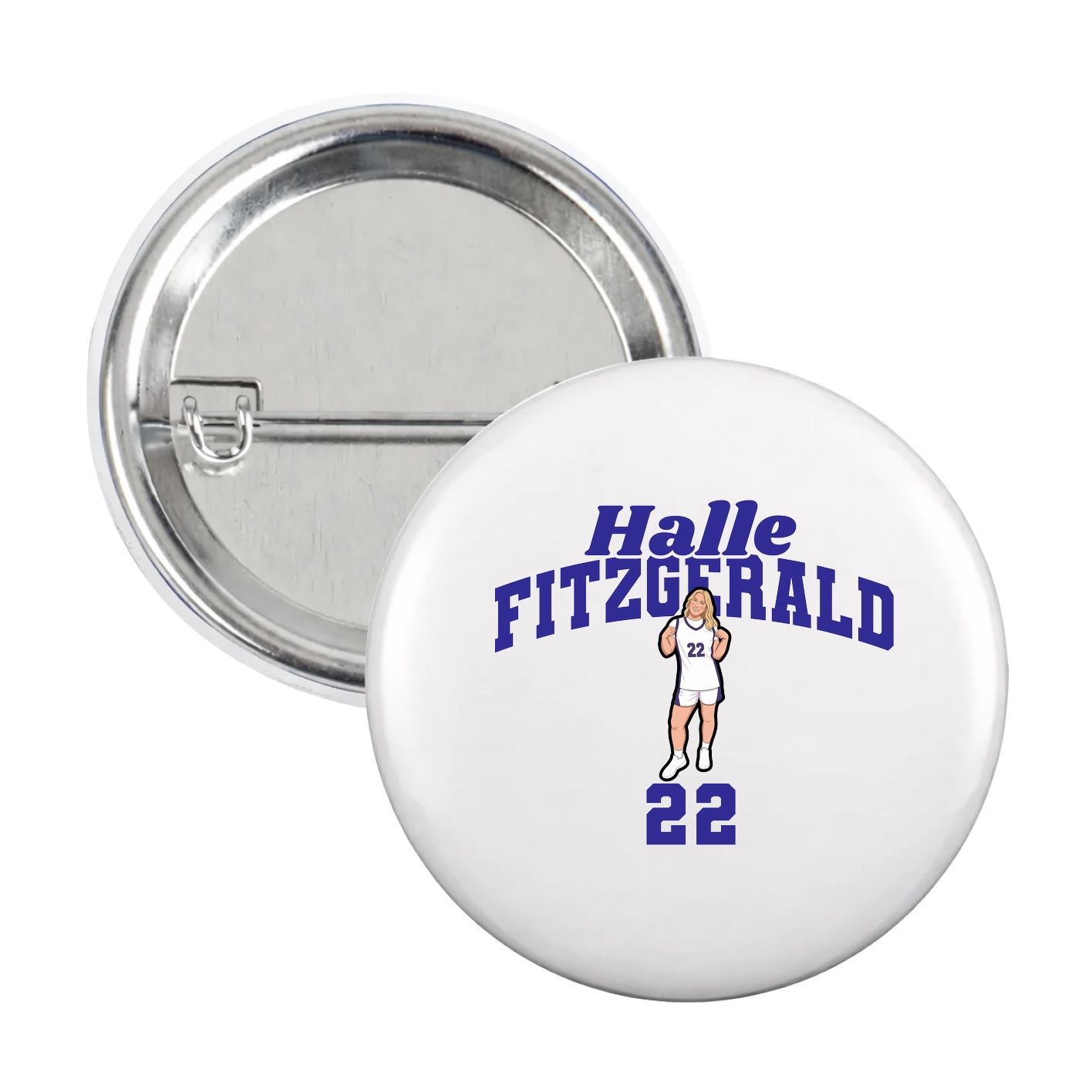 Game Day Button — Signature Arch in White