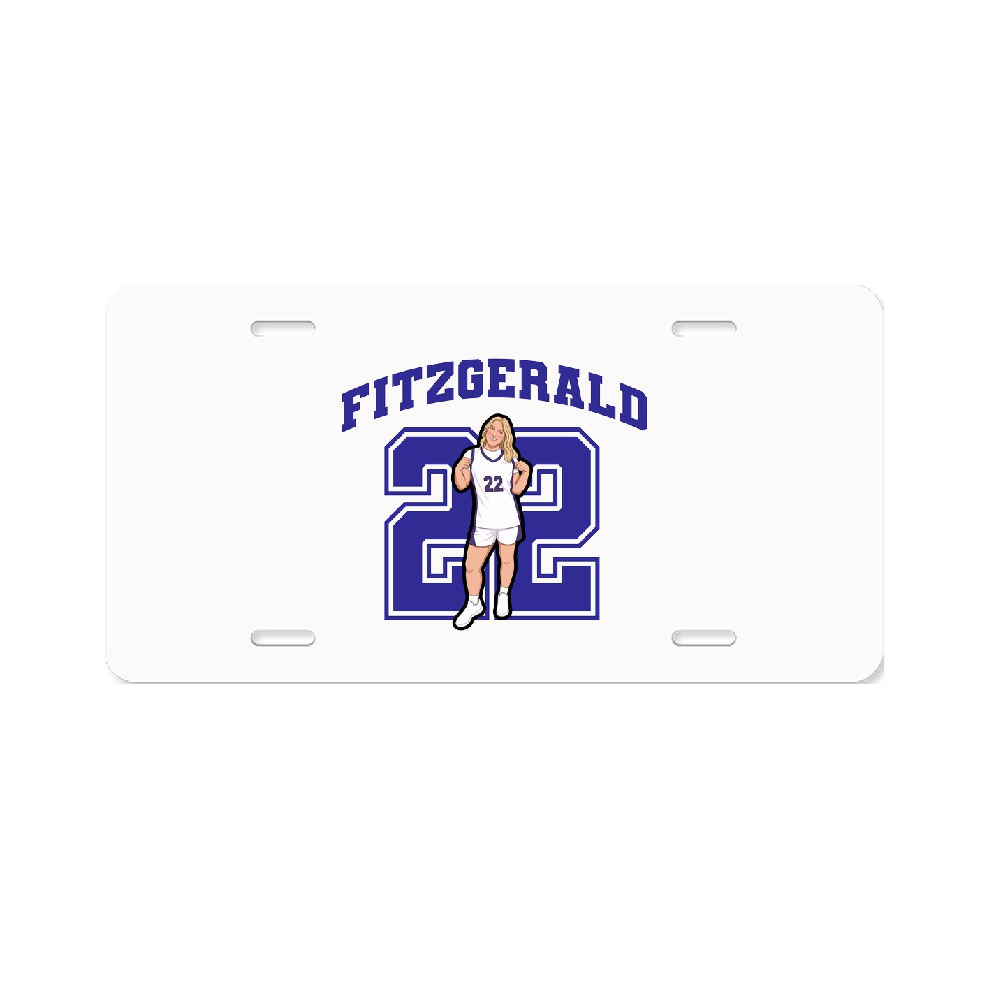 License Plate — Number in Classic