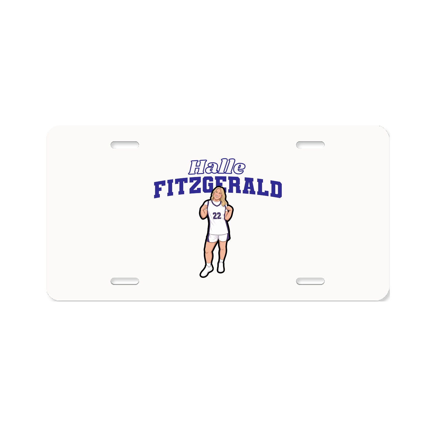 License Plate — Name Arch in Classic