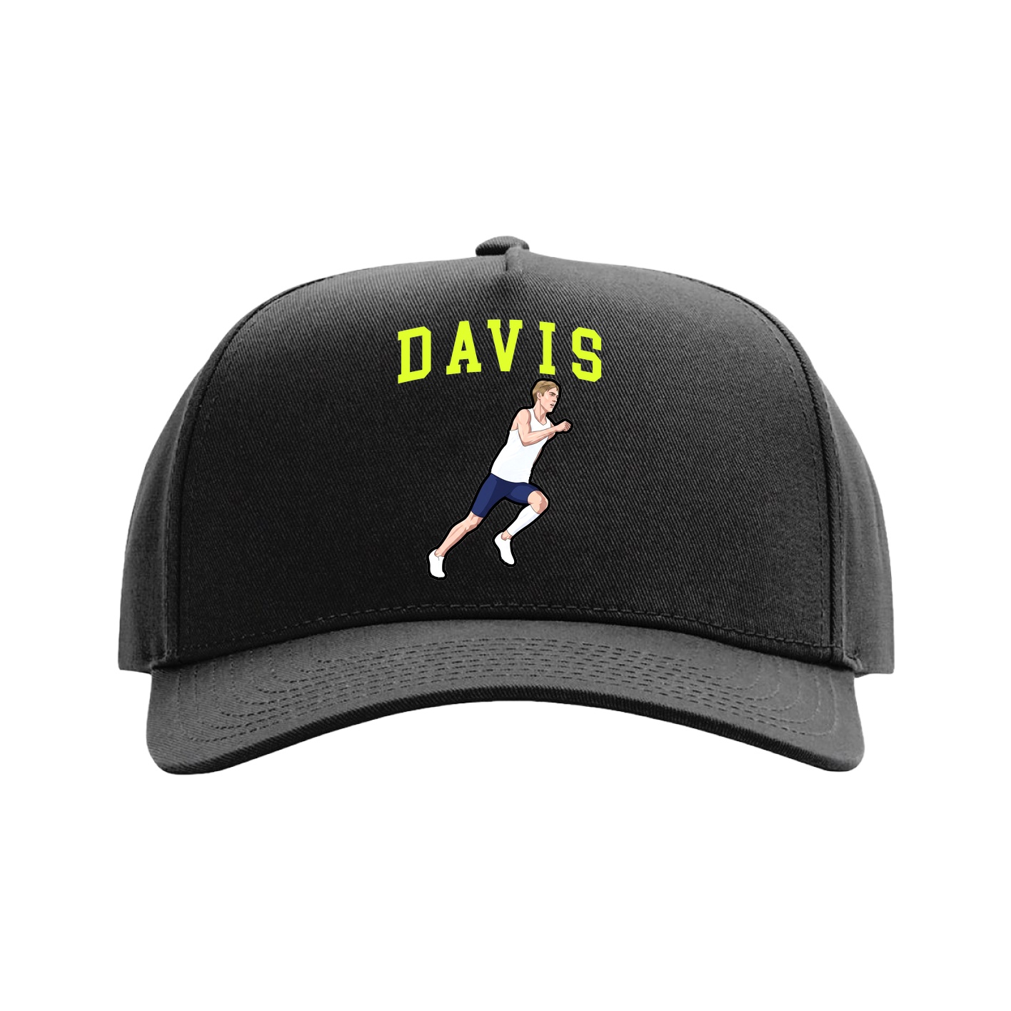 Full Fabric Five-Panel Champ Cap — Shirsey in Black
